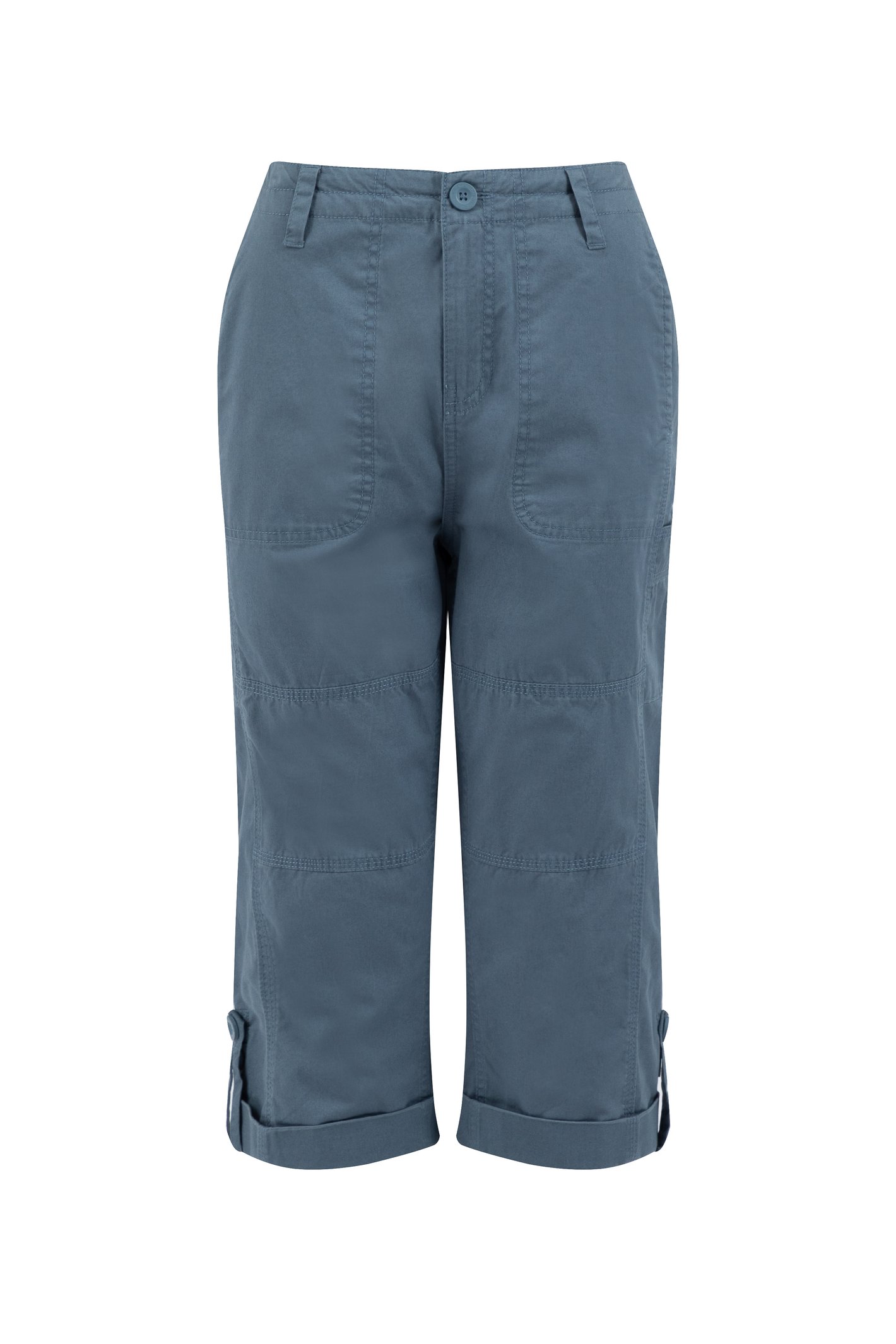 Weird Fish Salena 3/4 Length Trousers Blue Mirage