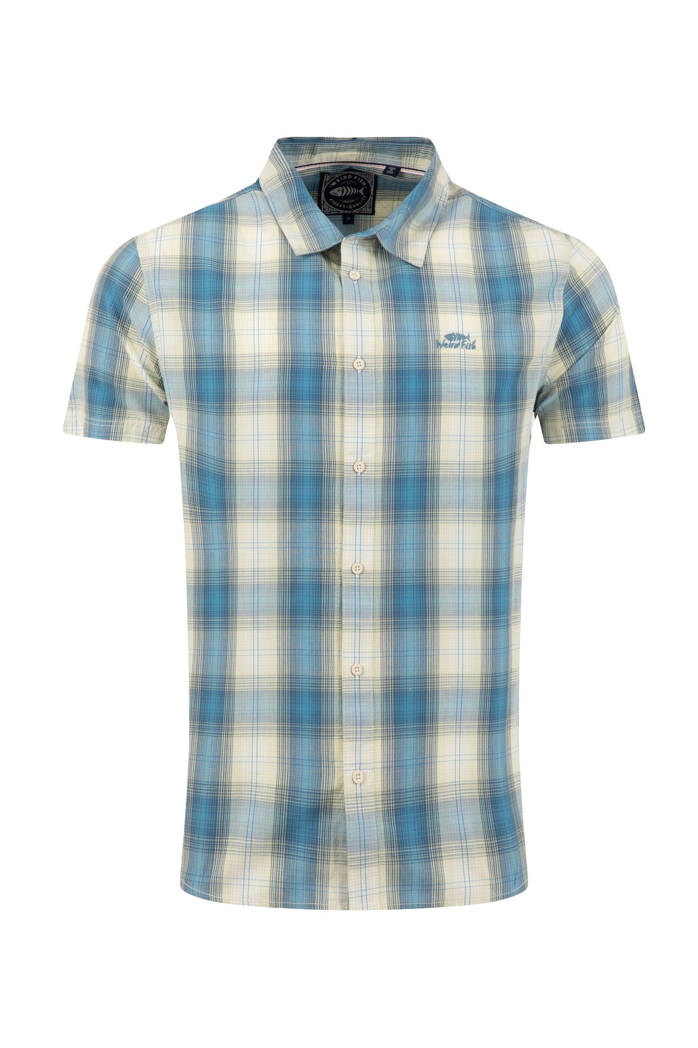 Weird Fish Judd Short Sleeve Check Shirt Bermuda