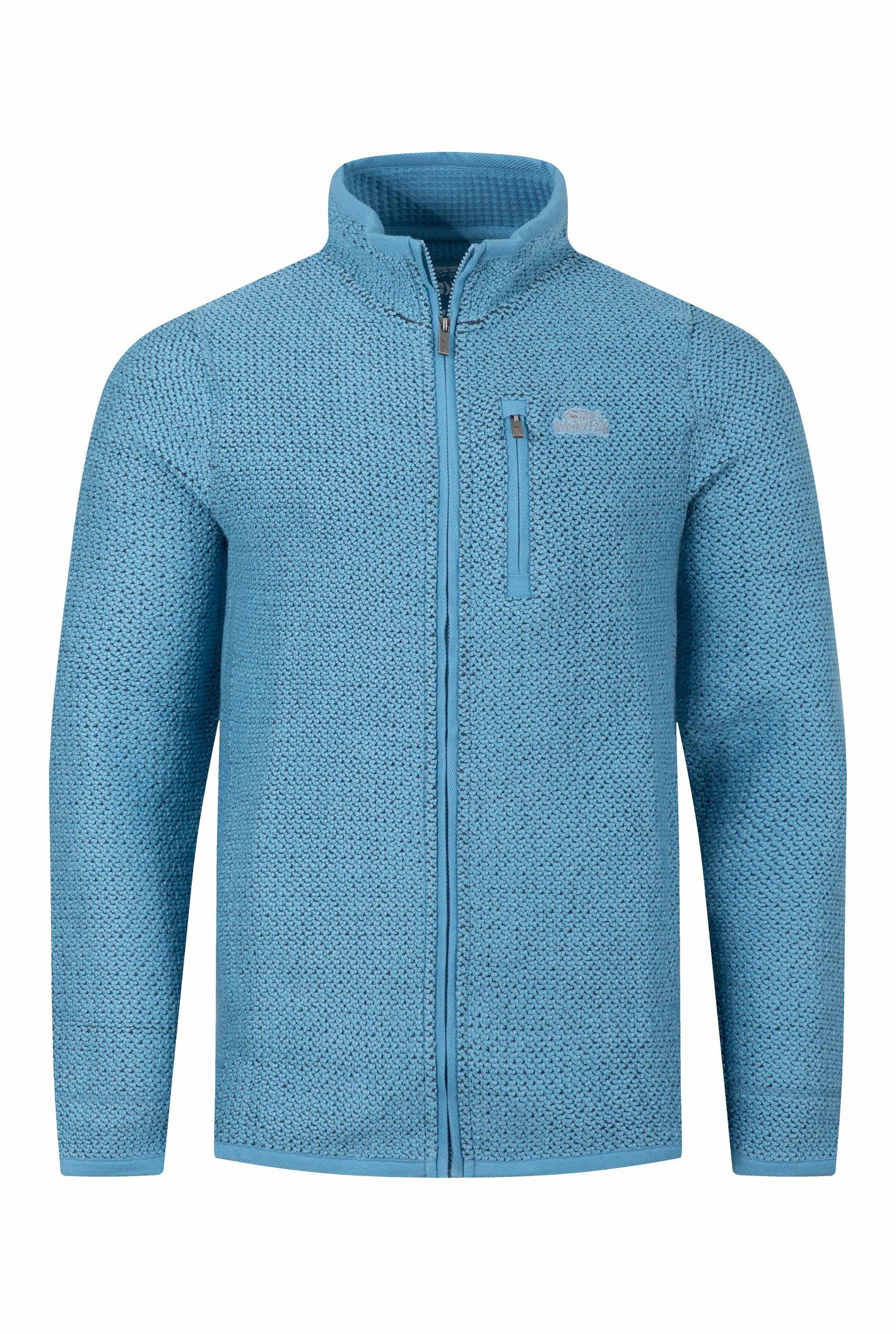 Weird Fish Transom Full Zip Macaroni Sweatshirt Bluebird