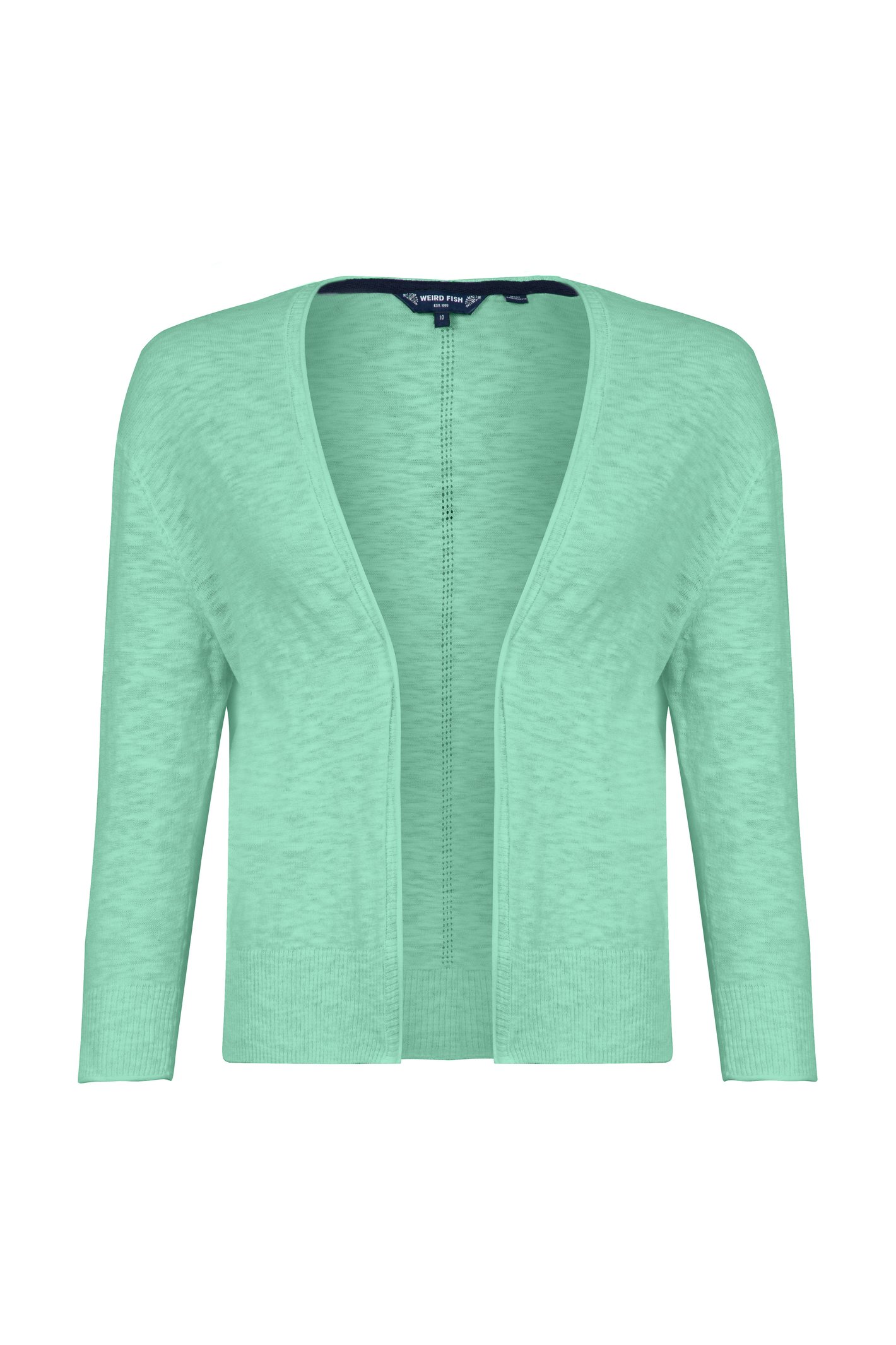 Weird Fish Limon Outfitter Cardigan Apple Mint