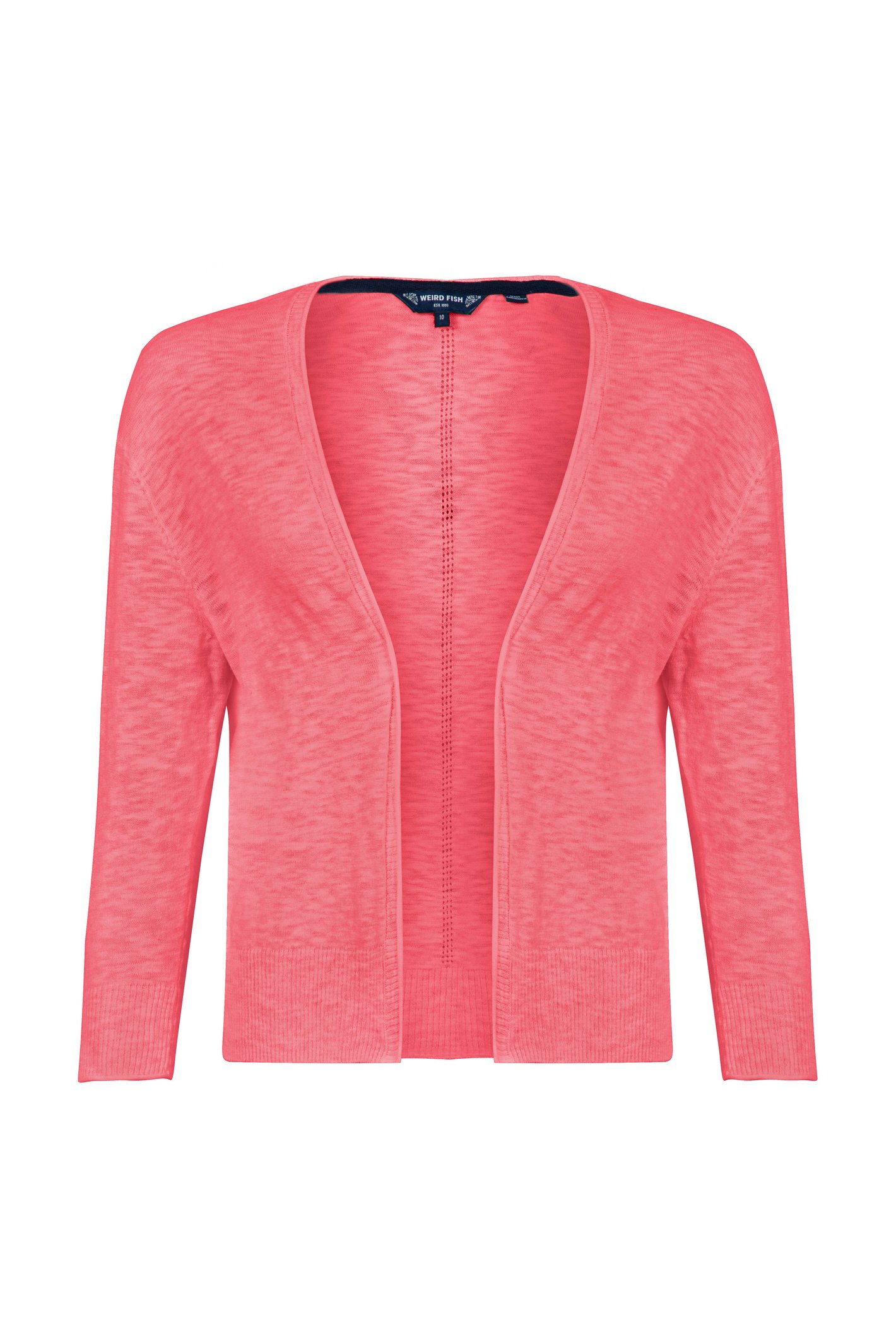 Weird Fish Limon Outfitter Cardigan Flamingo