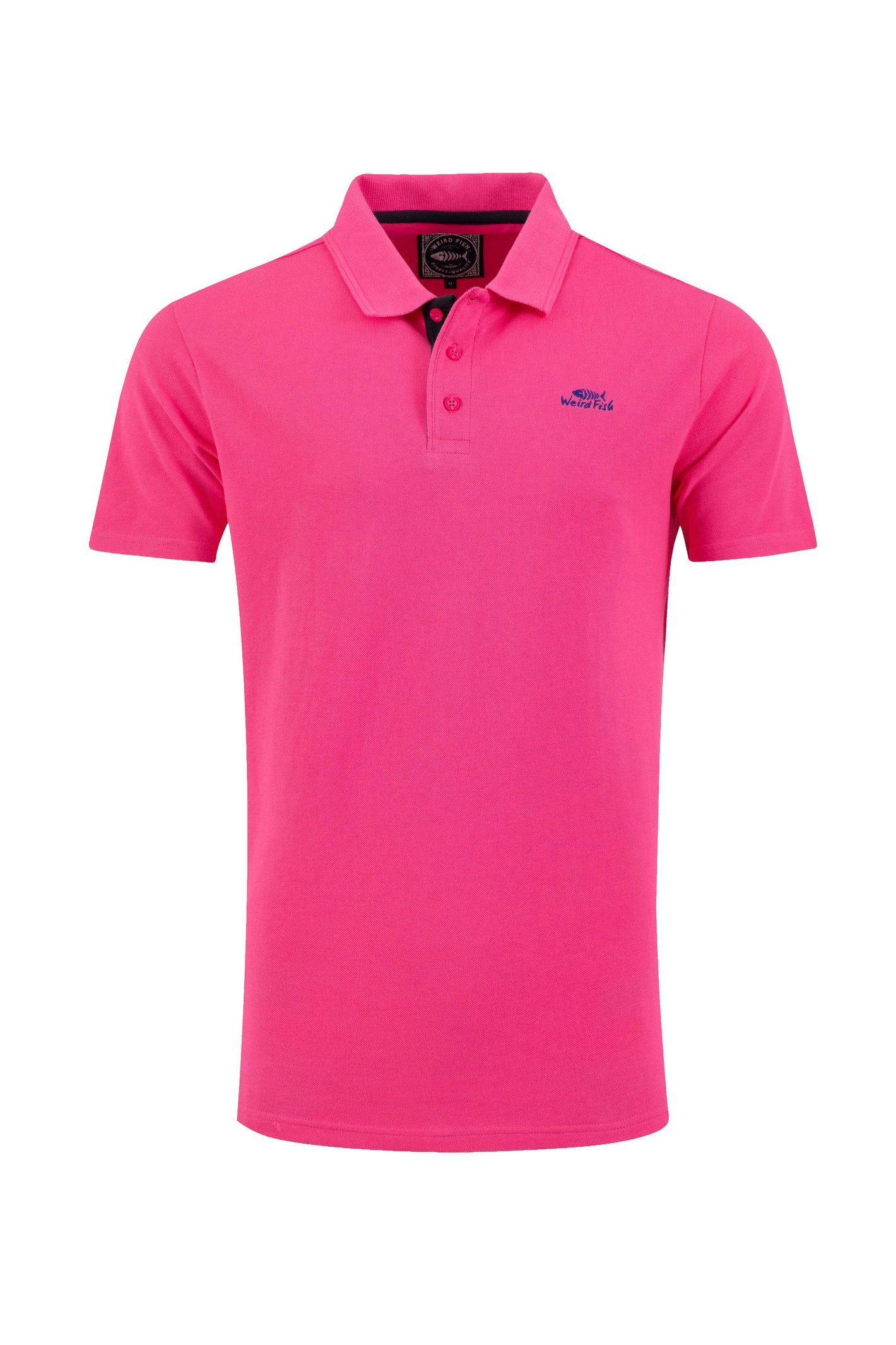 Weird Fish Miles Pique Polo Shirt Peony