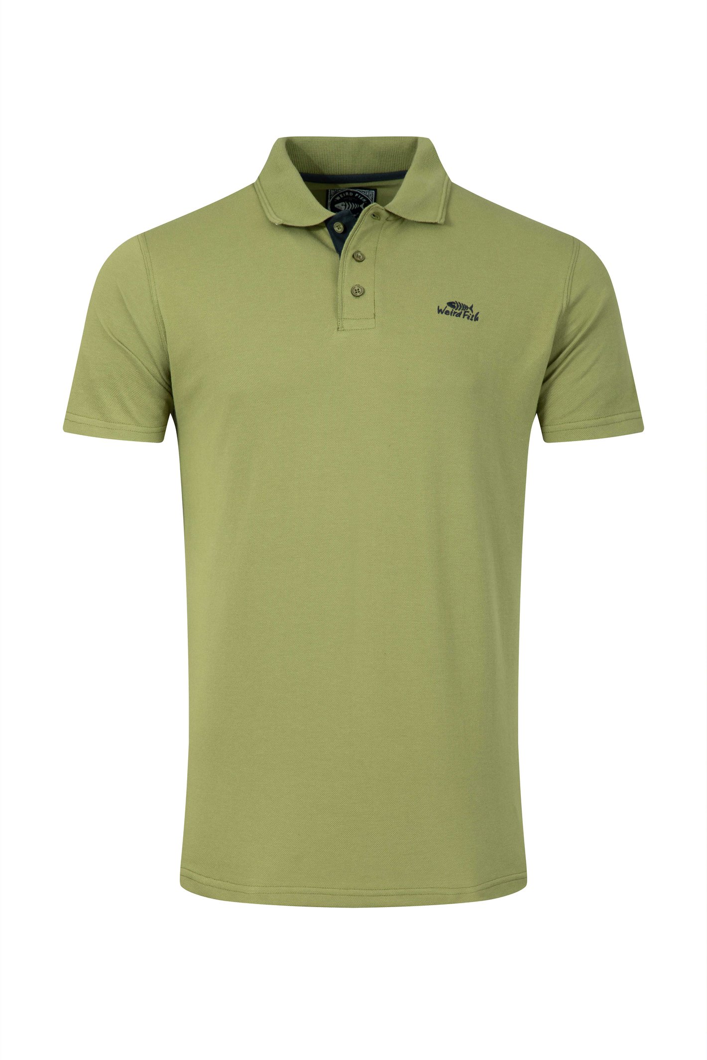 Weird Fish Miles Pique Polo Shirt WashedOak