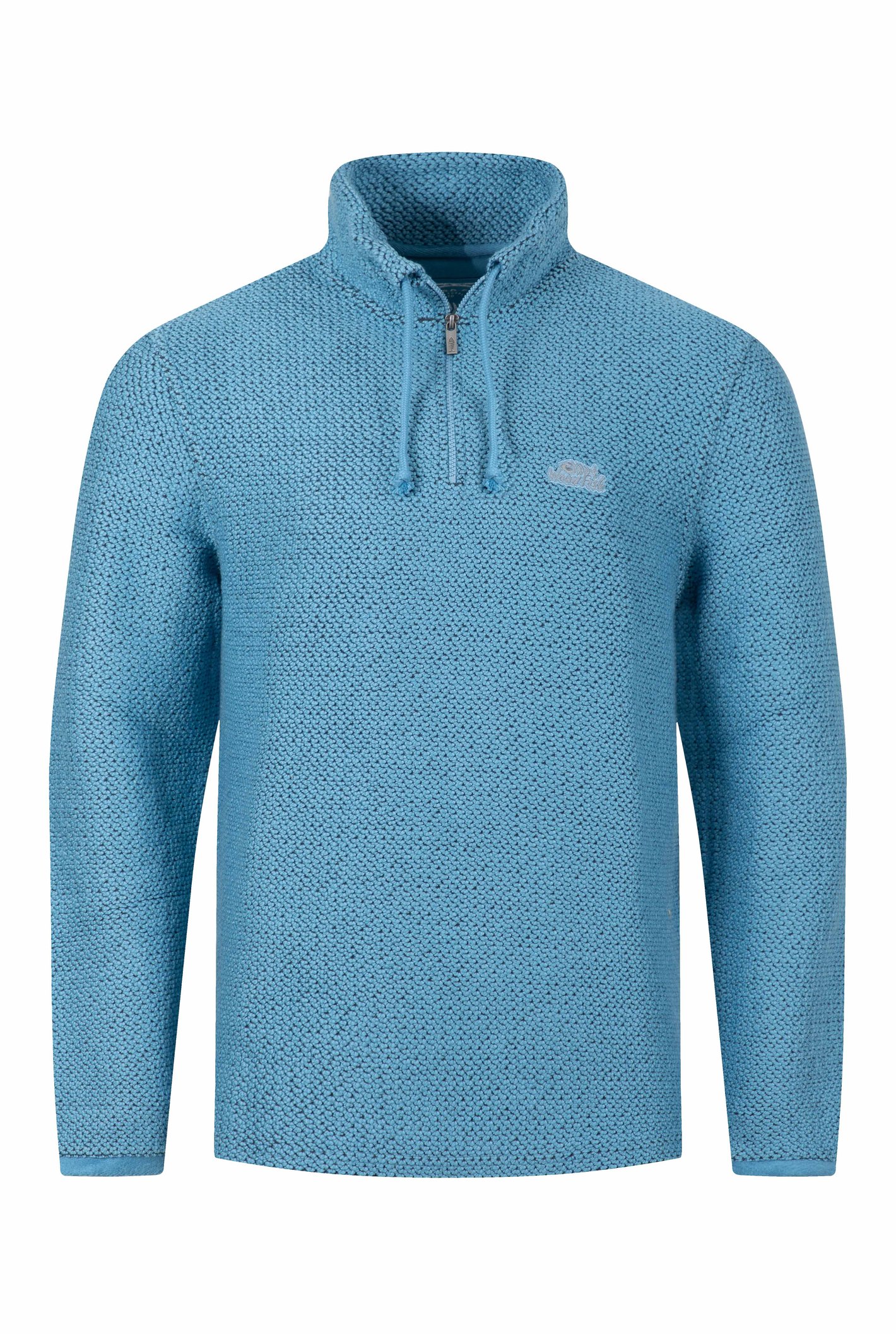 Weird Fish Cruiser 1/4 Zip Macaroni Sweatshirt Bluebird