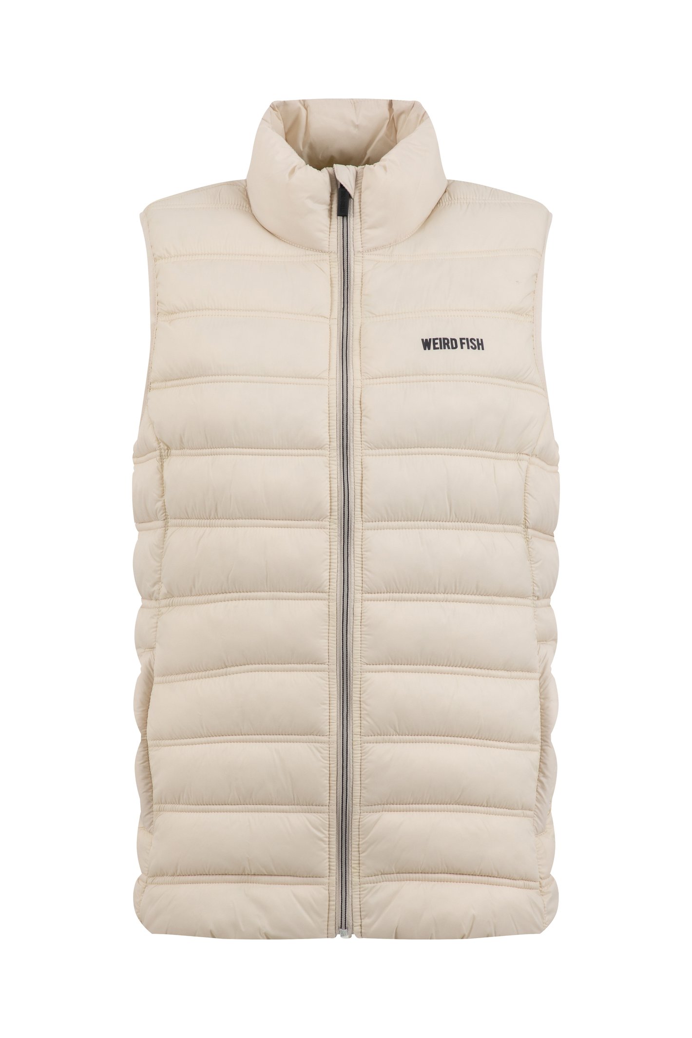 Weird Fish Atissa Lightweight Padded Gilet Egg Shell