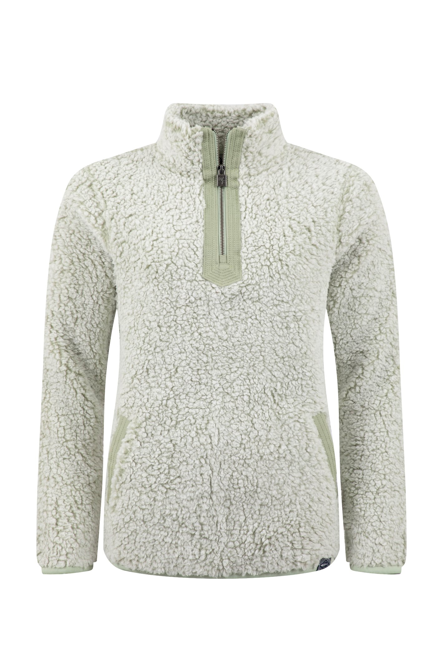 Weird Fish Madi Cosy 1/4 Zip Fleece Sage