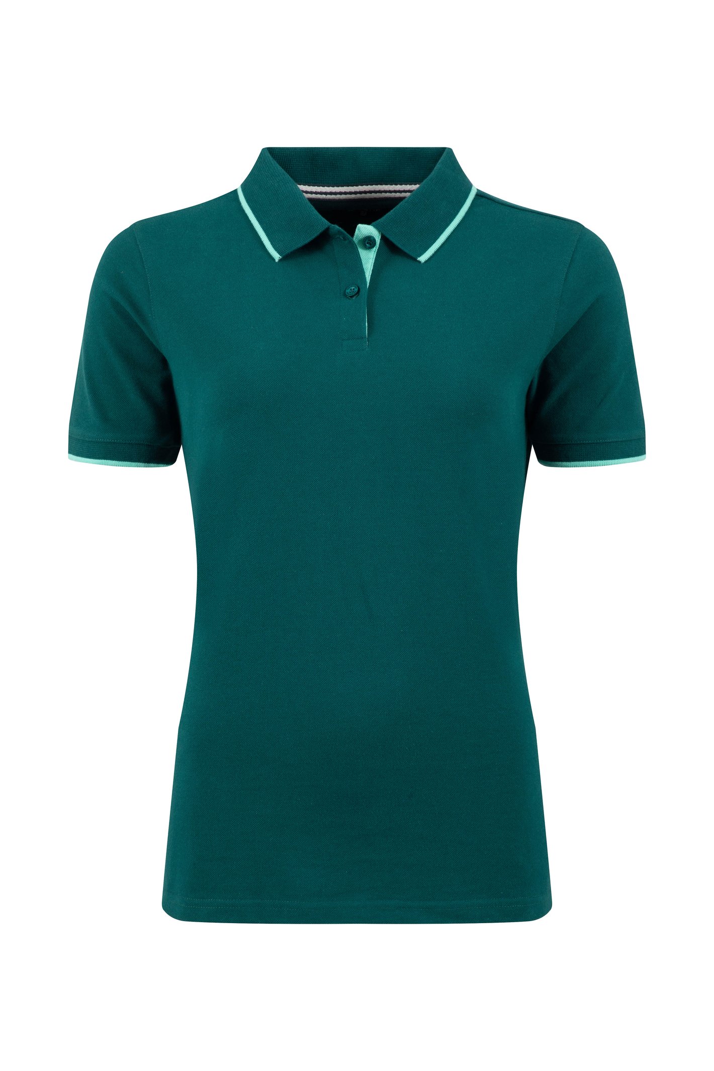 Weird Fish Pammie Pique Polo Shirt Deep Teal