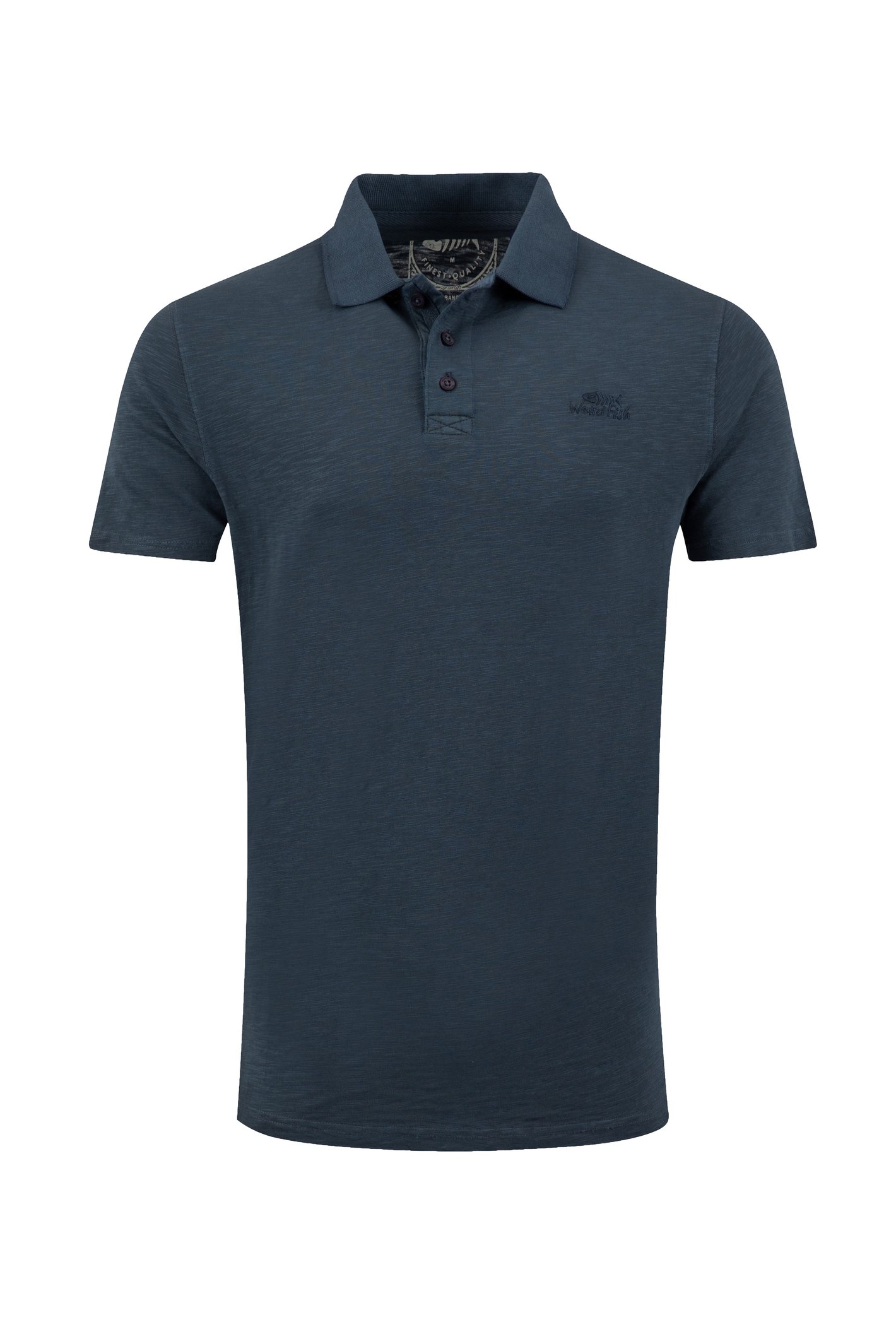 Weird Fish Indy Slub Polo Shirt Navy