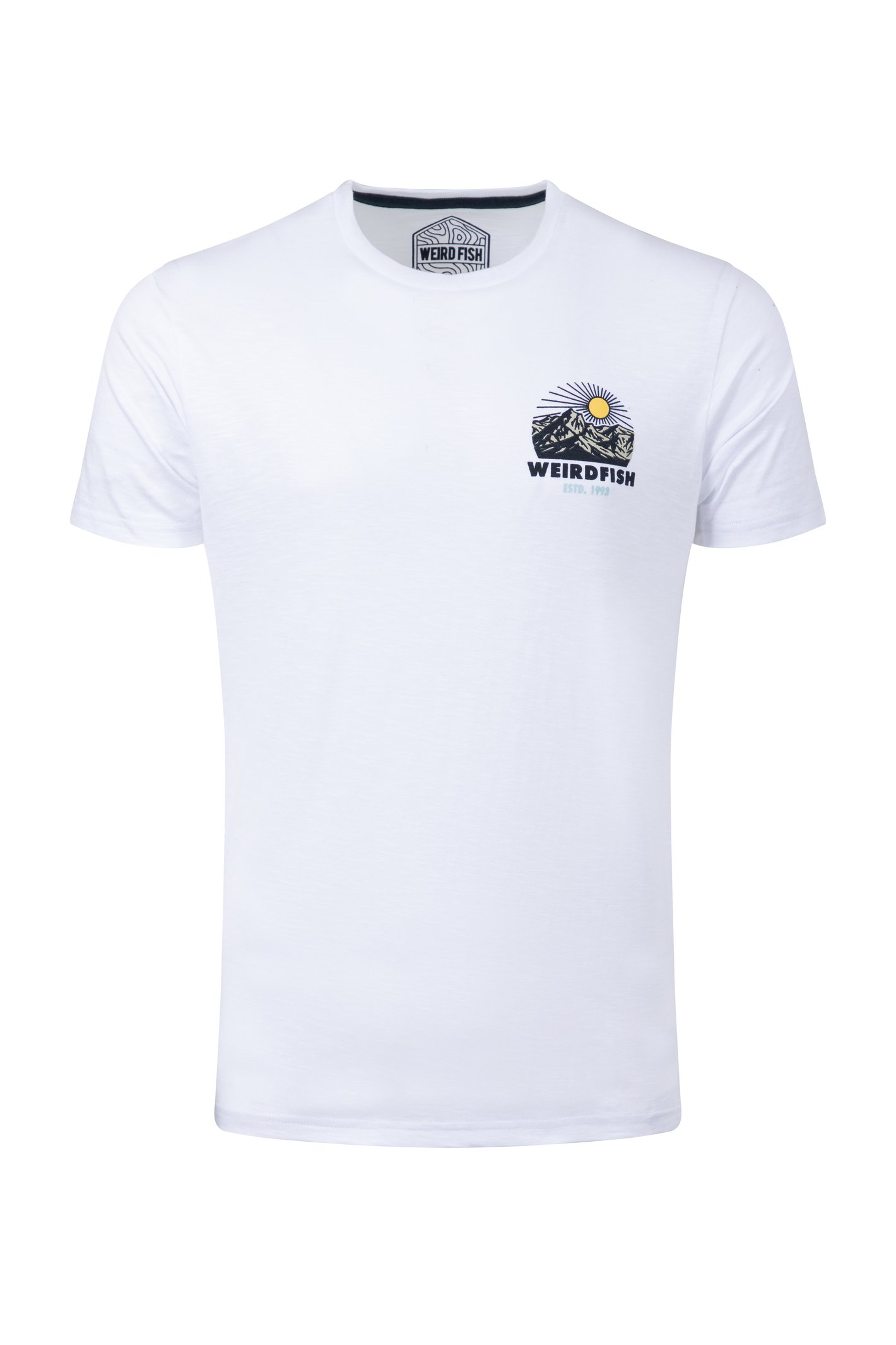 Weird Fish Lake District Back Print Graphic T-Shirt White
