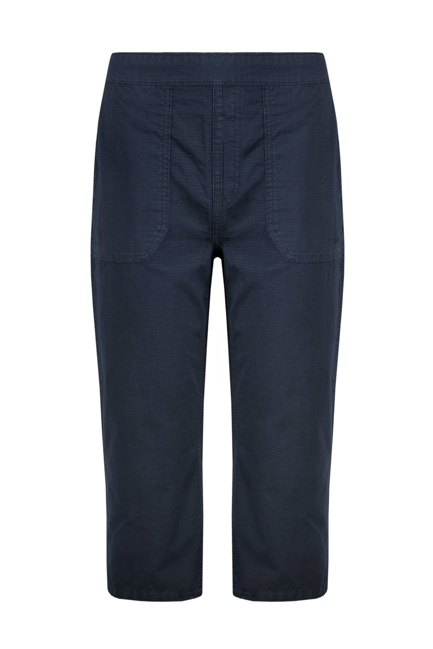 Weird Fish Anyar 3/4 Length Ripstop Trousers Navy