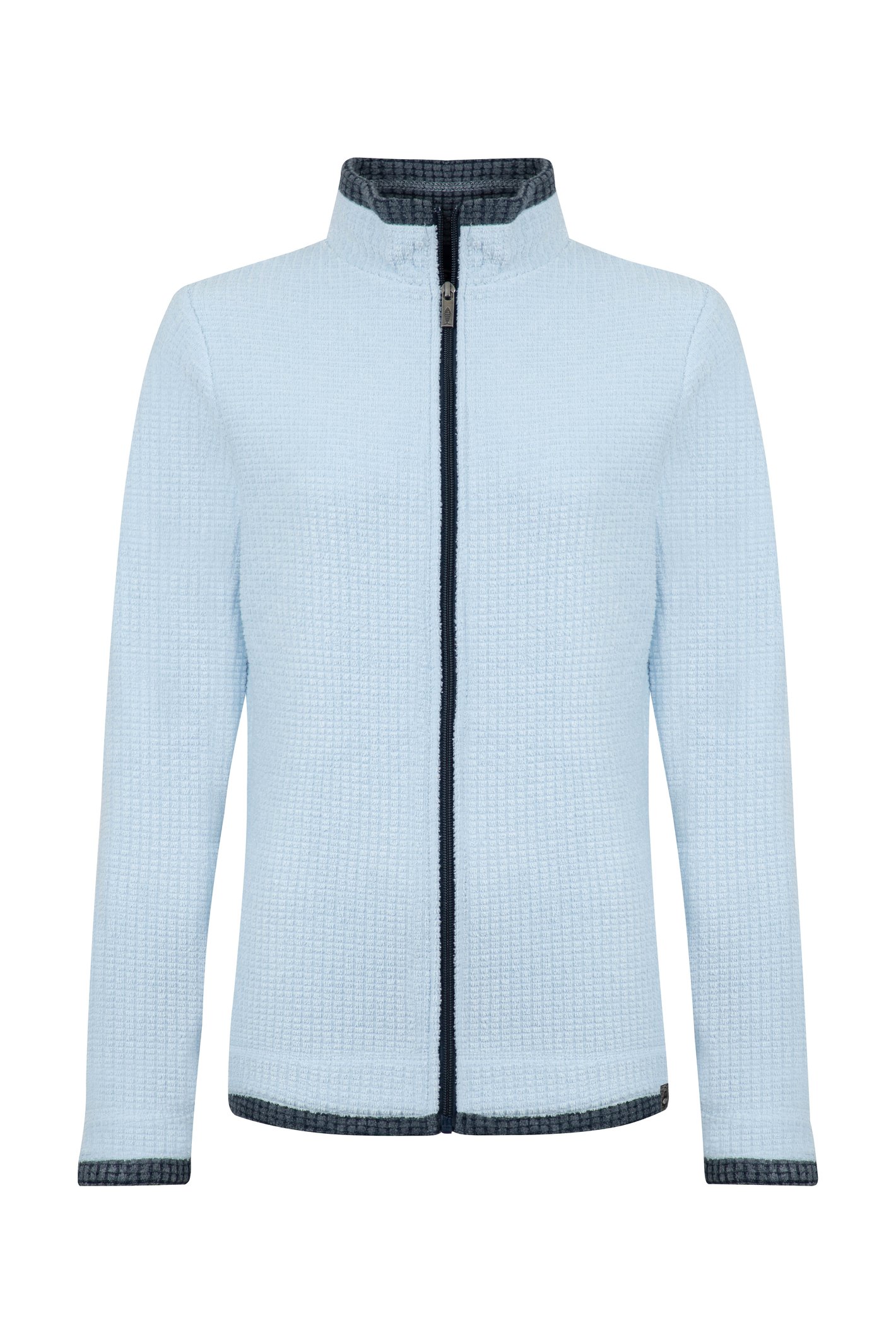 Weird Fish Ariana Full Zip Grid Fleece Cool Blue Size 22