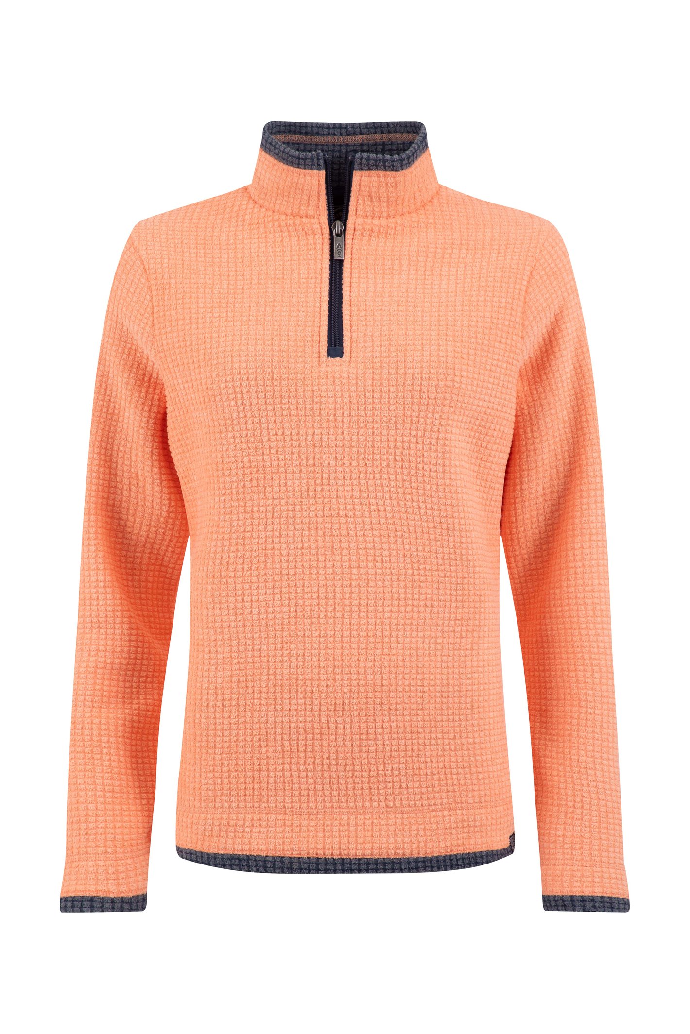 Weird Fish Beye 1/4 Zip Grid Fleece Sorbet