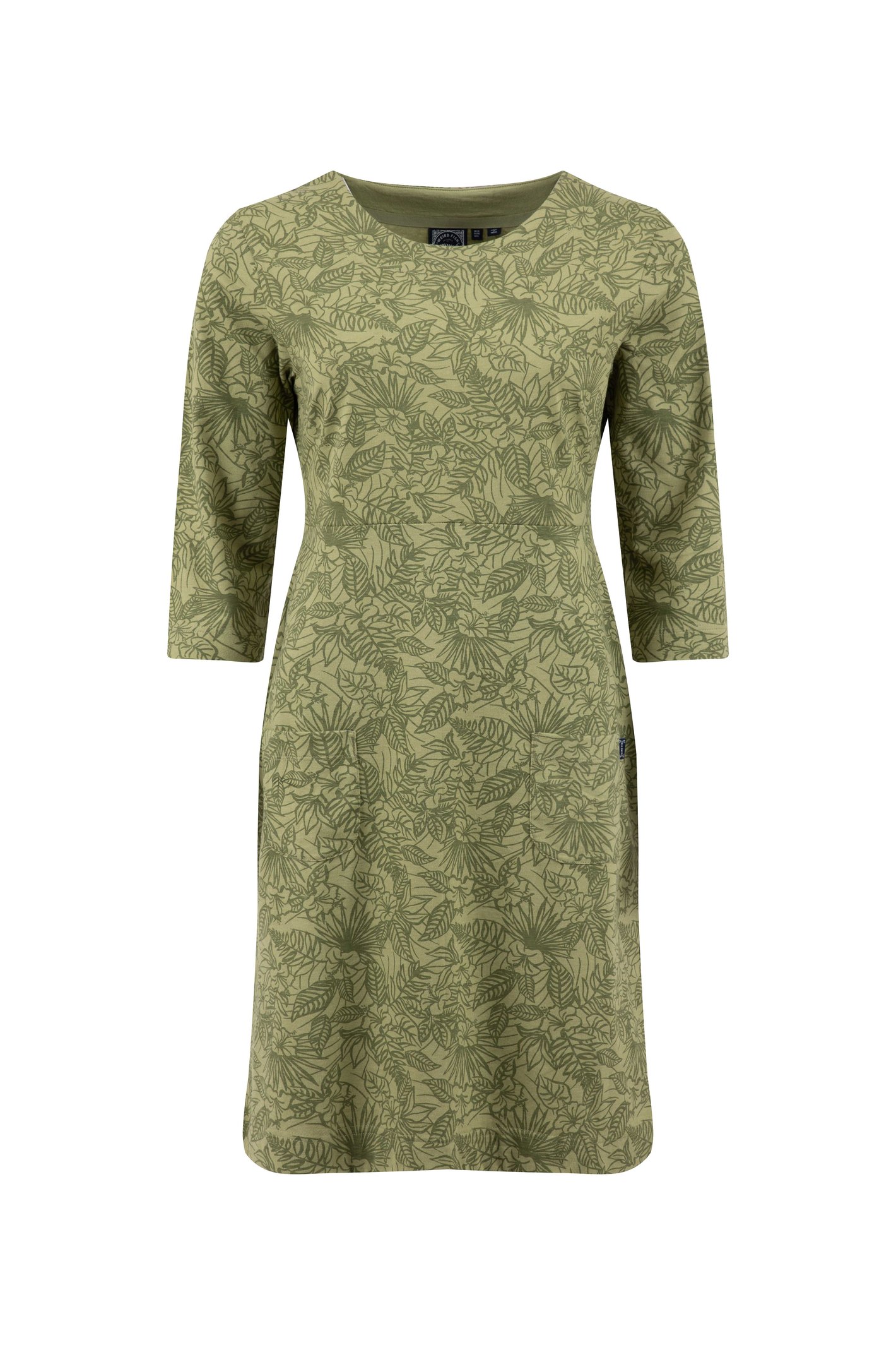 Weird Fish Moondust Printed Jersey Dress WashedOak
