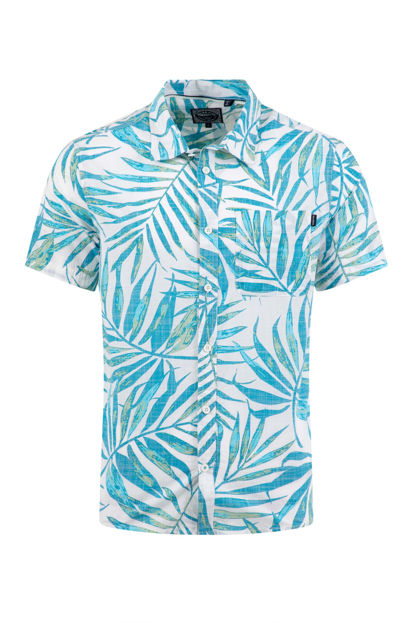 Weird Fish Faraway Short Sleeve Printed Shirt White