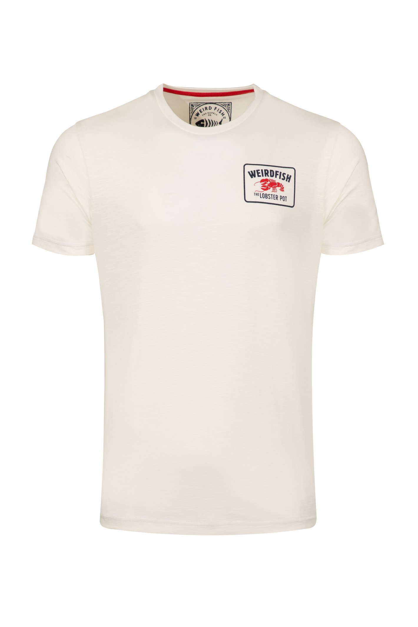 Weird Fish Lobster Pot Back Print Graphic T-Shirt Dusty White