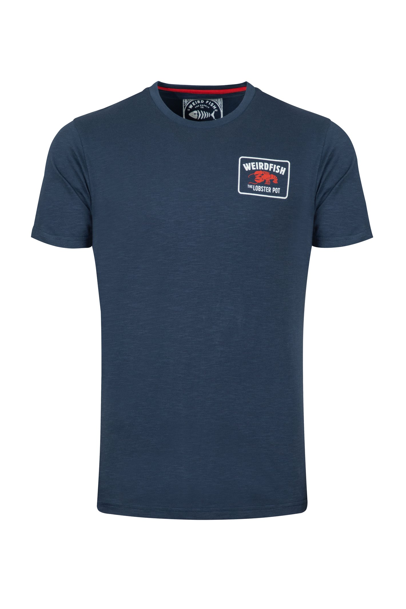 Weird Fish Lobster Pot Back Print Graphic T-Shirt Navy