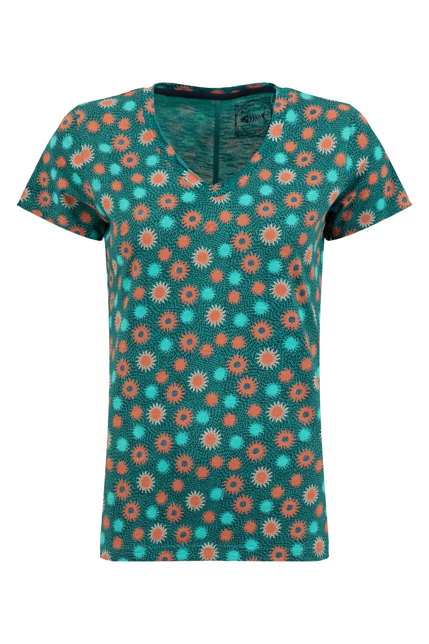 Weird Fish Merica Printed Jersey T-Shirt Viridis
