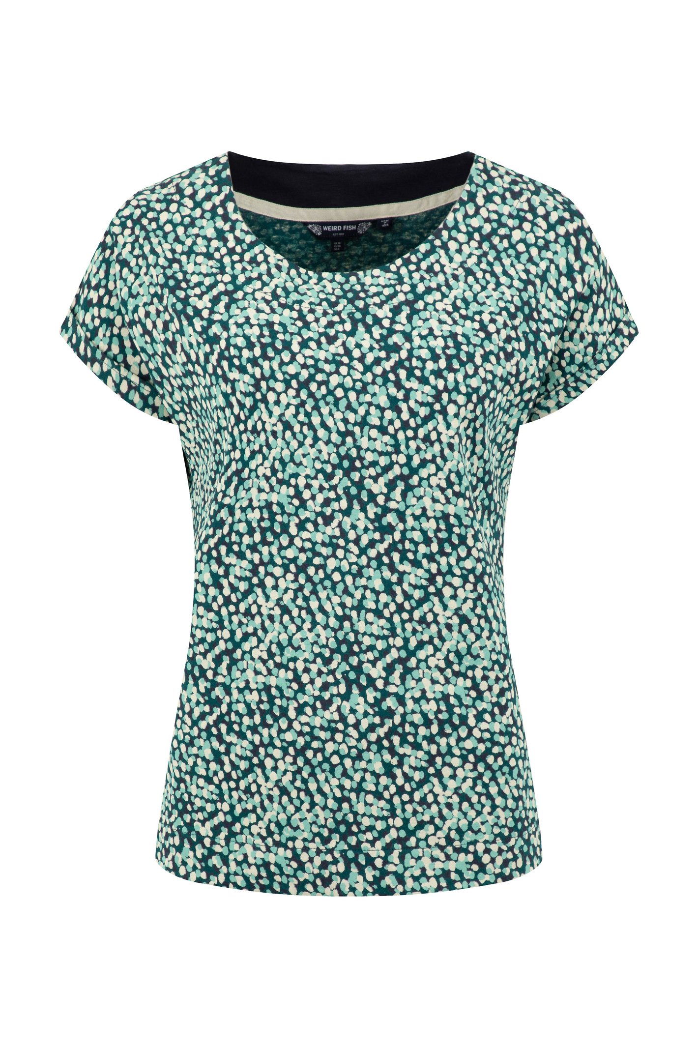 Weird Fish Paw Paw Printed Jersey T-Shirt Deep Teal