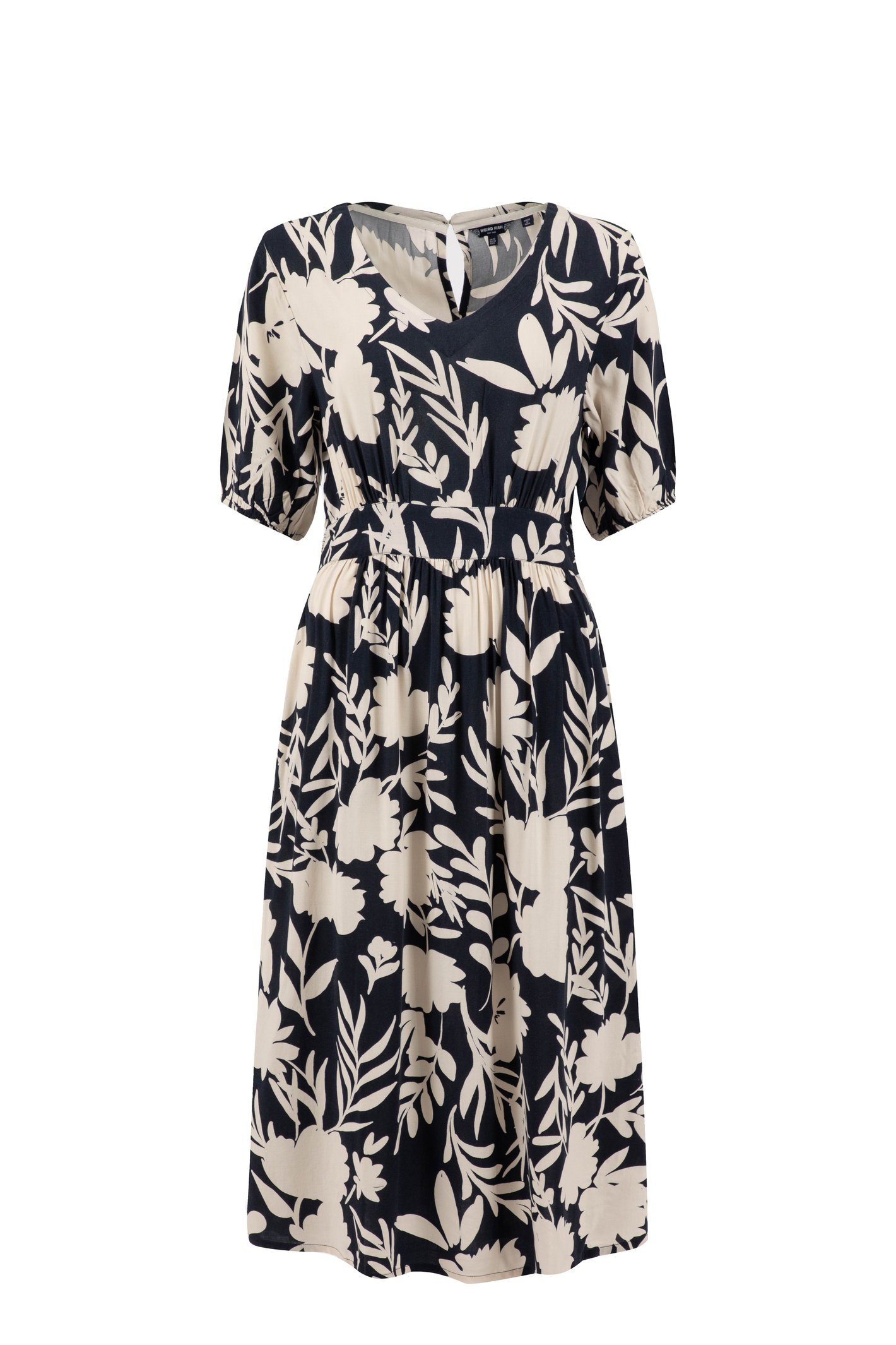 Weird Fish Dilsha Printed Midi Dress Nightshade