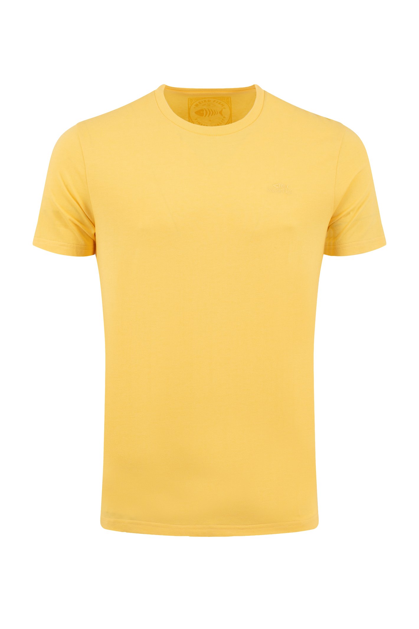 Weird Fish Hooked Branded T-Shirt Yellow Size L