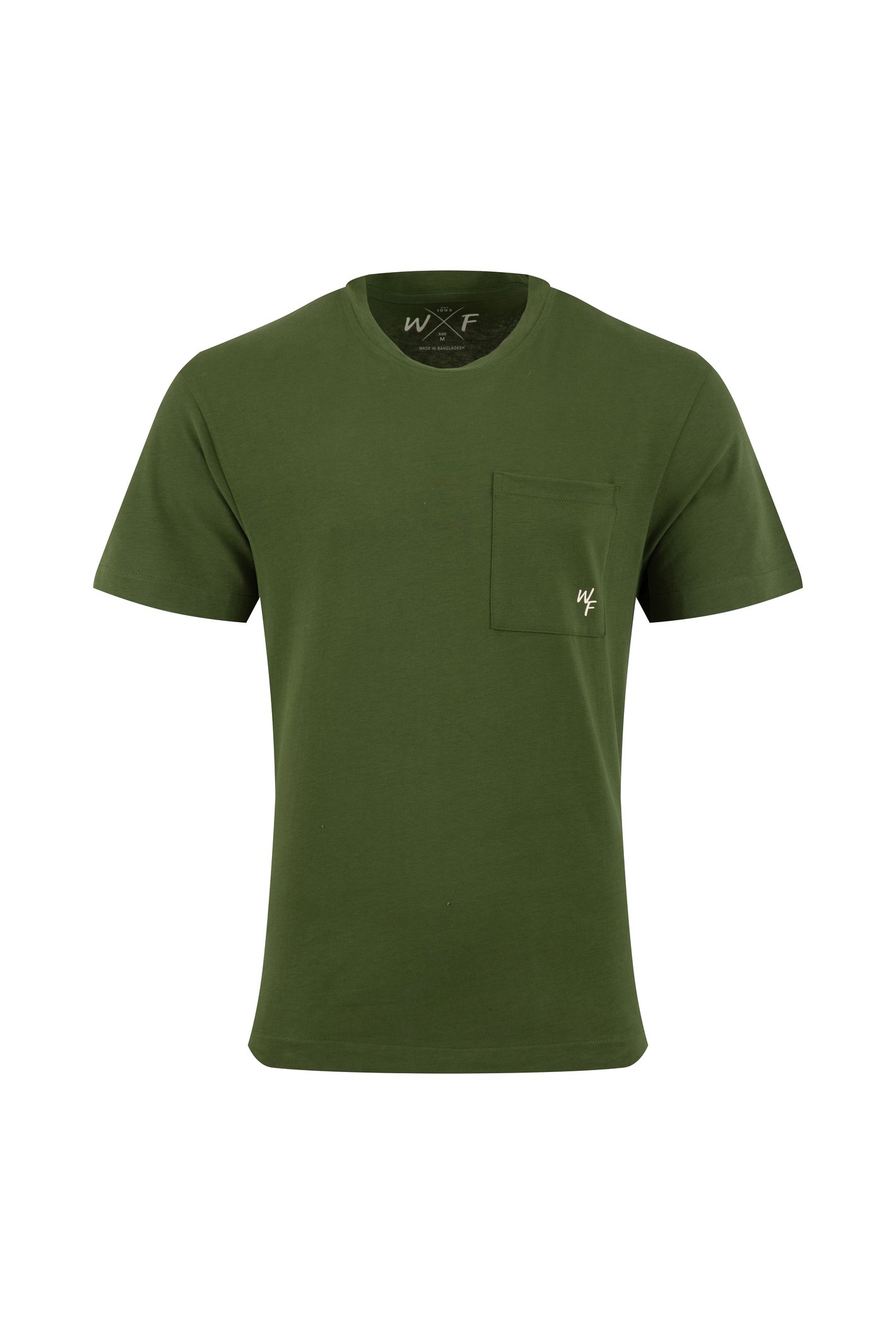 Weird Fish Keaton Super Soft Pocket T-Shirt Ginko Green