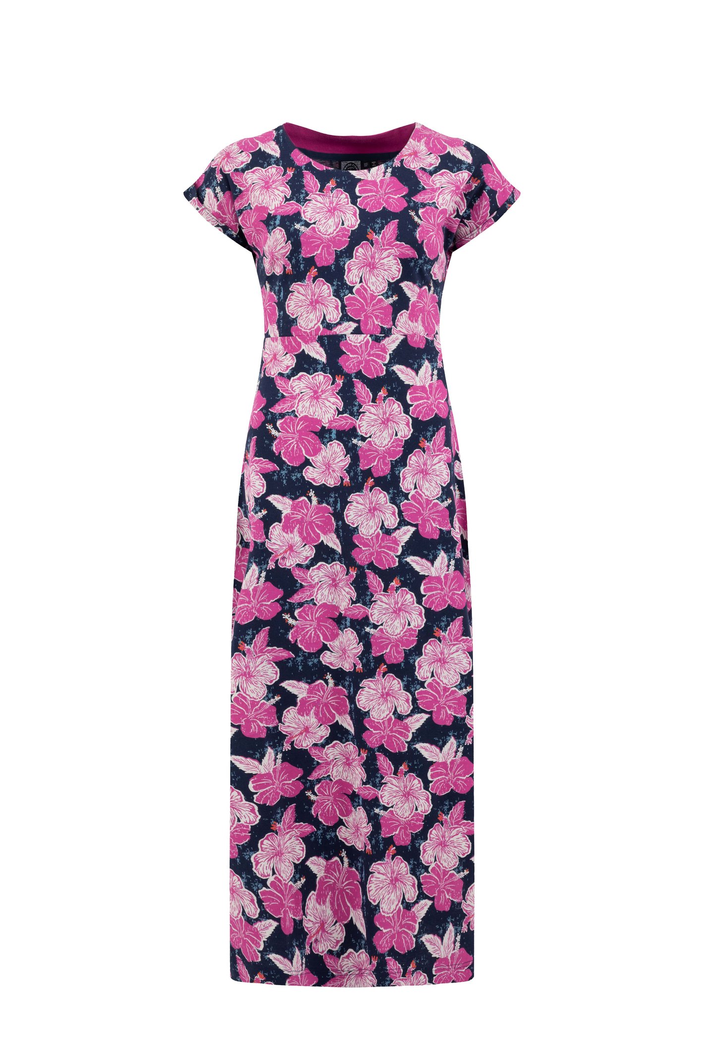 Weird Fish Mirren Printed Maxi Dress Fuchsia Punch Size 22