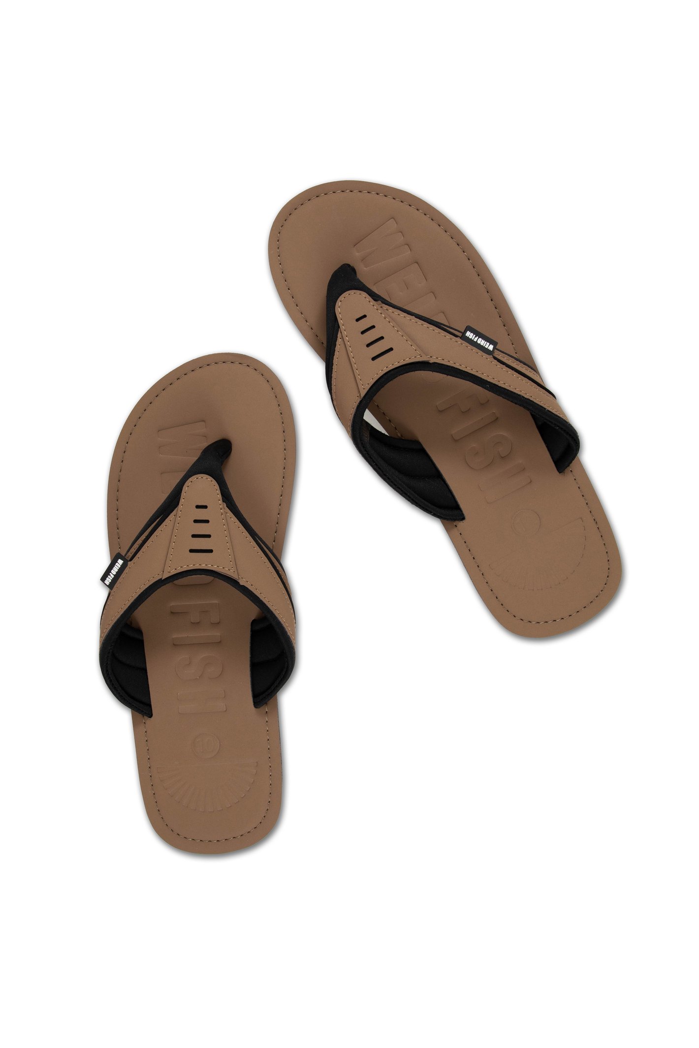 Weird Fish Foster Flip Flops Tan