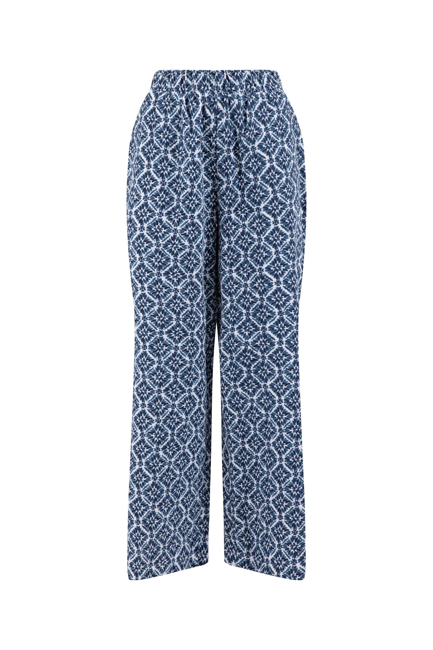 Weird Fish Zendaya Printed Double Cloth Wide Leg Trousers Twilight