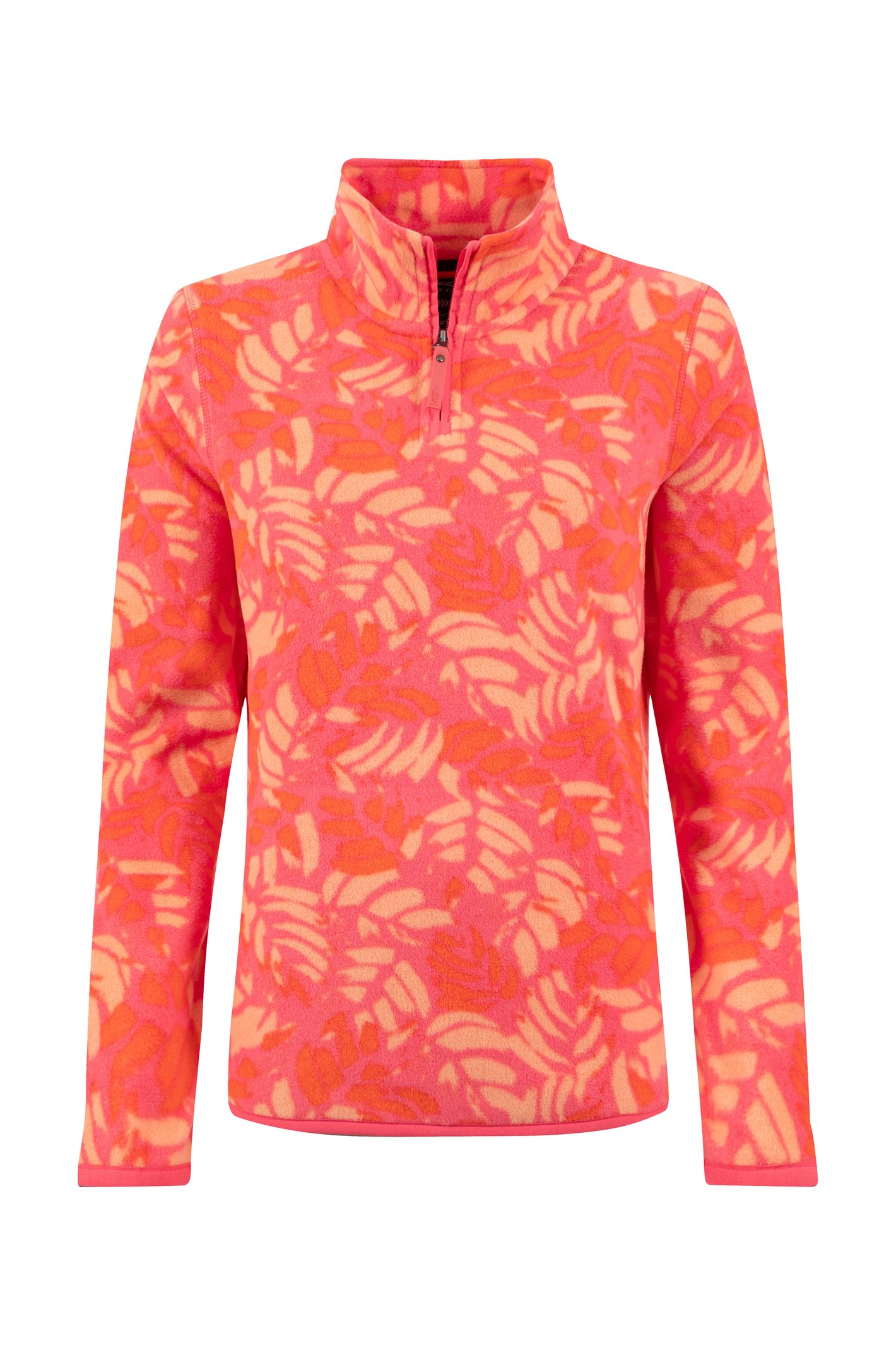 Weird Fish Rory 1/4 Zip Printed Microfleece Flamingo Size 8