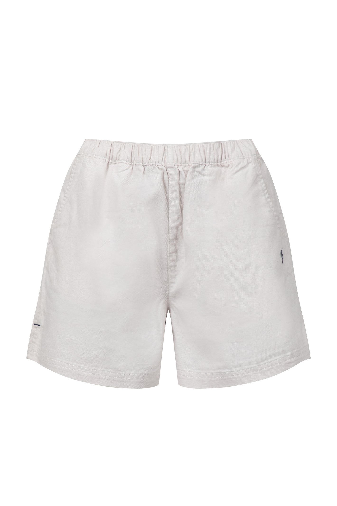 Weird Fish Jardin Cotton Twill Shorts Natural