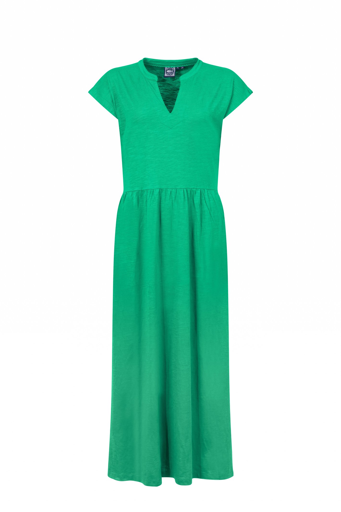 Weird Fish Reed Plain Jersey Notch Neck Maxi dress Heritage Green Size 20