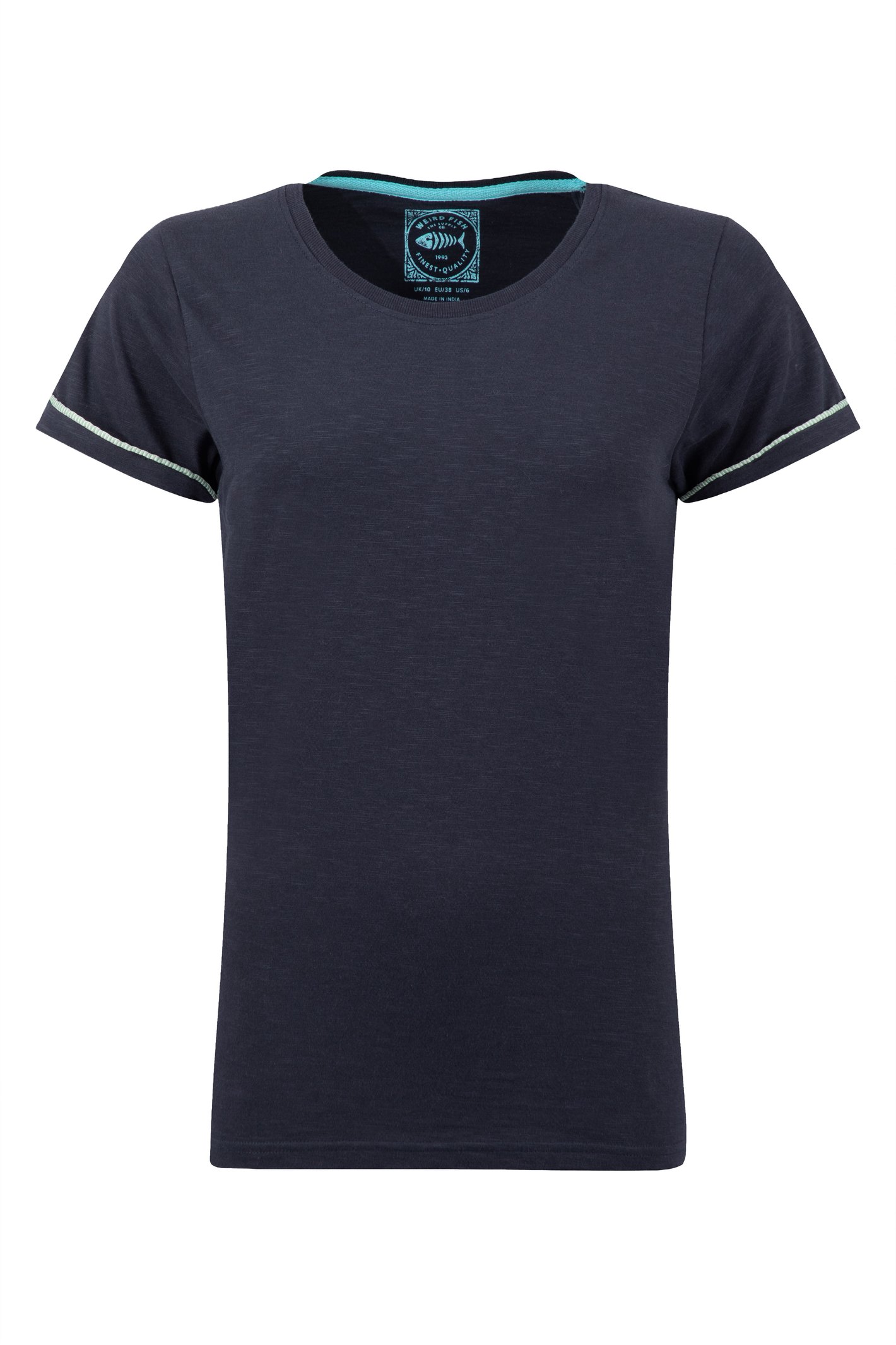 Weird Fish Maya Outfitter T-Shirt Navy Size 20
