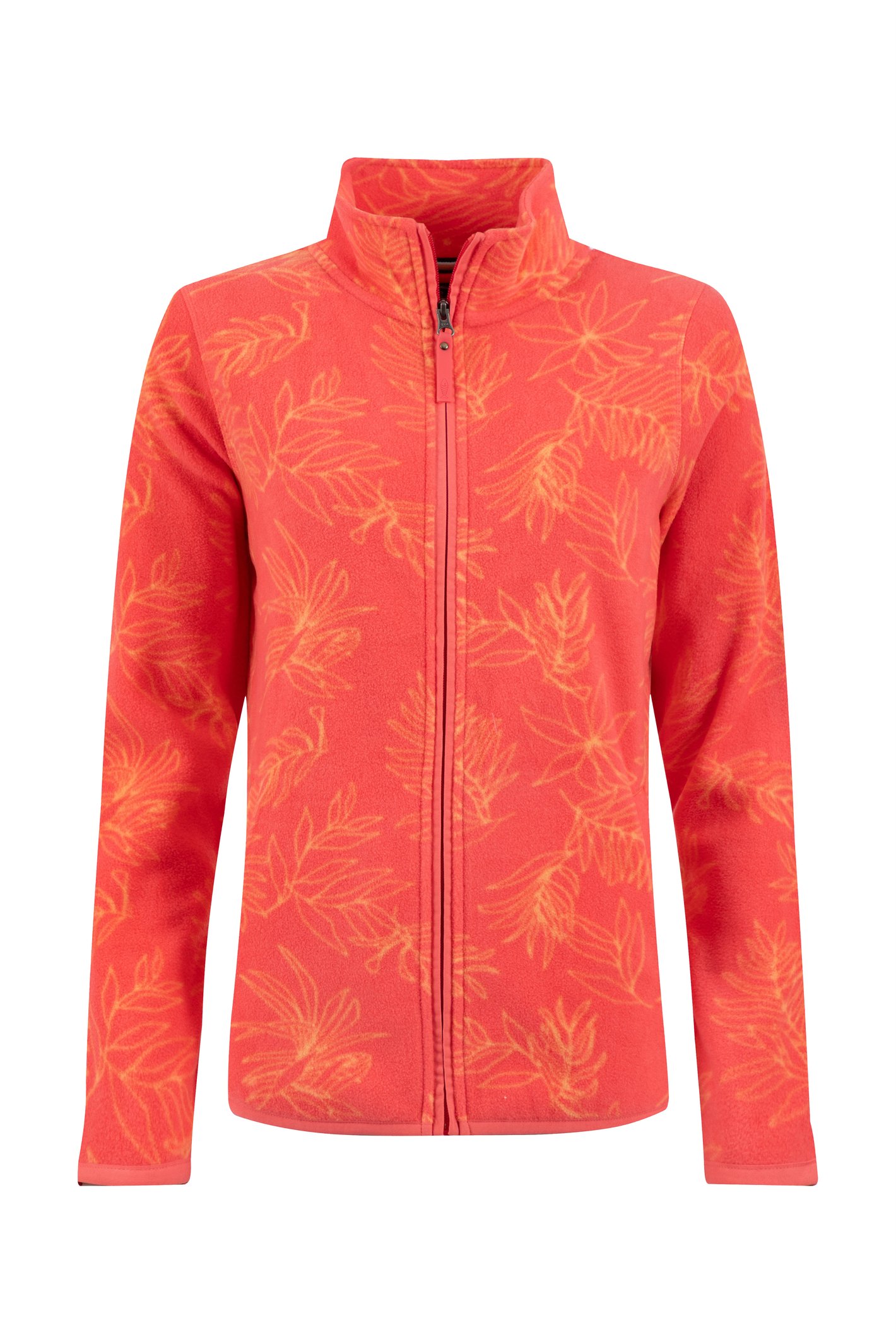 Weird Fish Rochelle Full Zip Printed Microfleece Flamingo