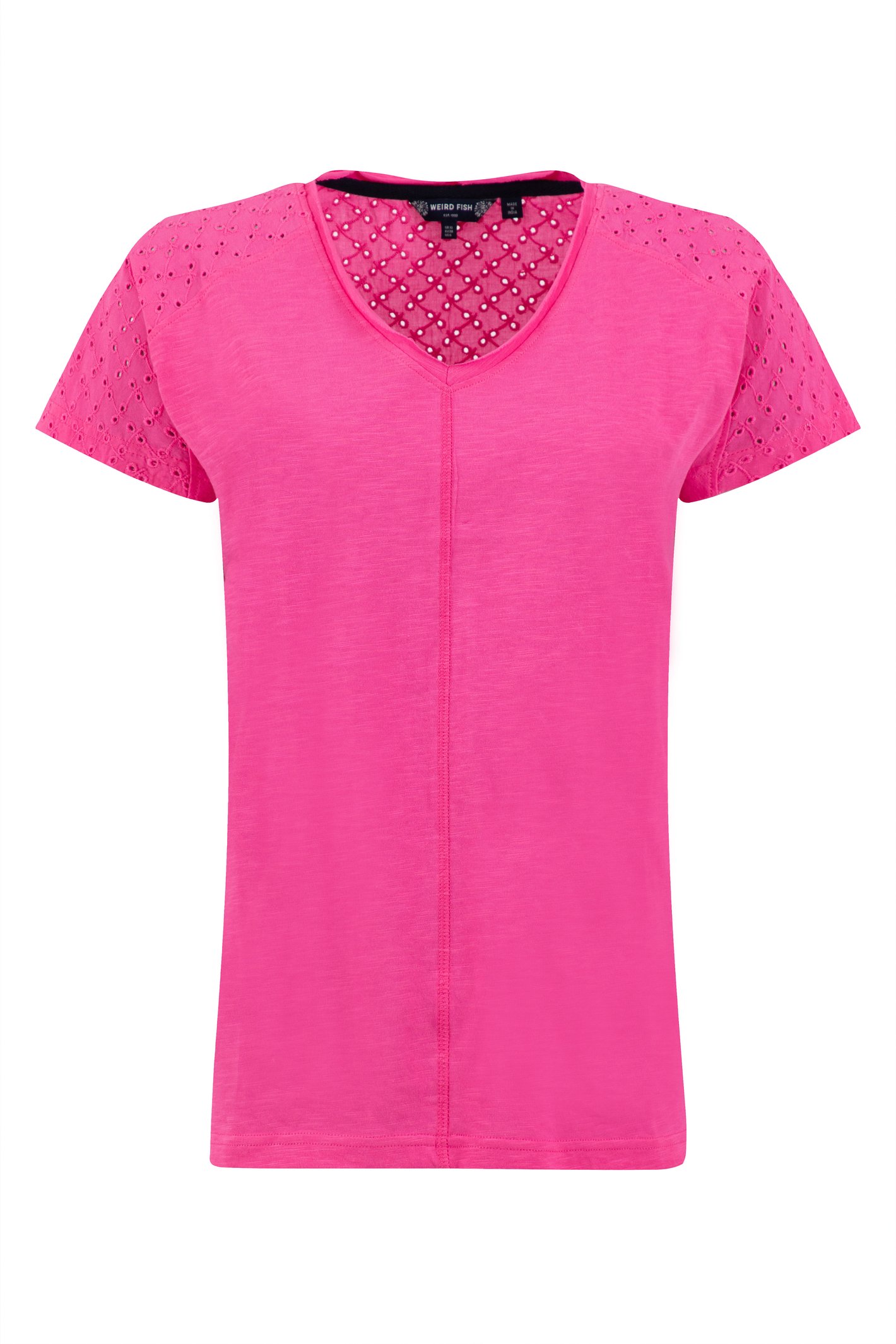 Weird Fish Pernille Cutaway T-Shirt Pink