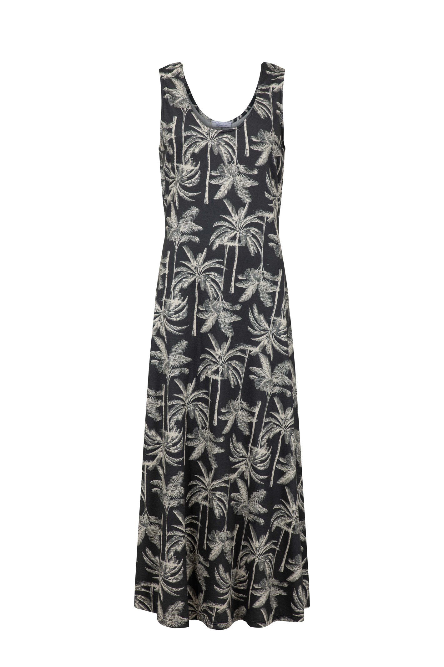 Weird Fish Tivoli Printed Jersey Dress Black Size 10