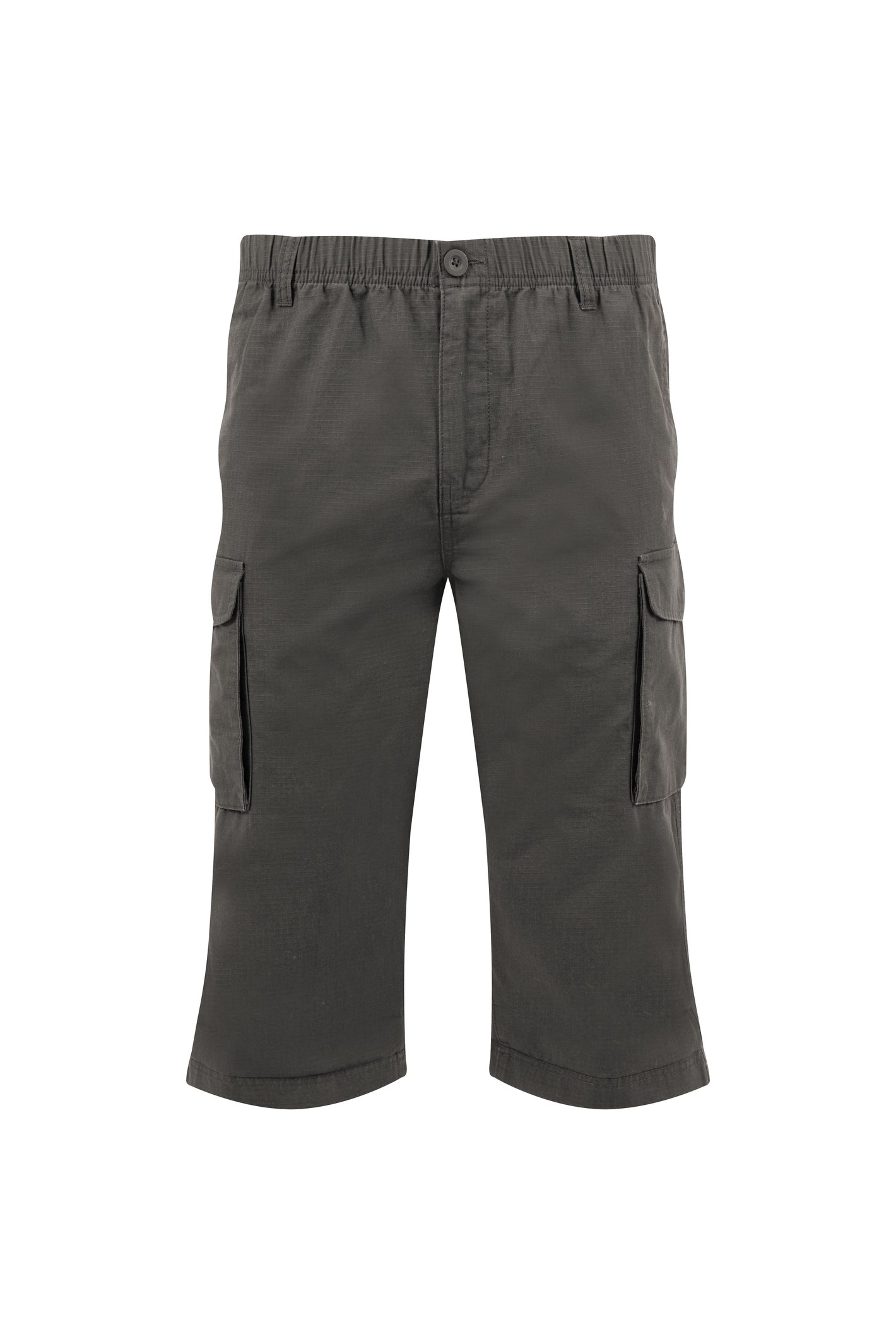 Weird Fish Summersville 3/4 Length Ripstop Cargo Shorts Dark Grey Size 38
