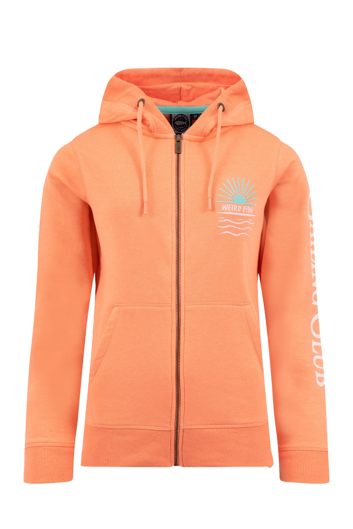 Weird Fish Cyra Graphic Full Zip Hoodie Sorbet Size 22