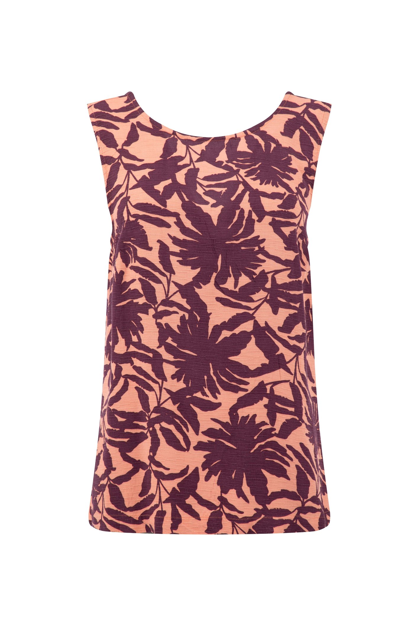Weird Fish Asterin Printed Sleeveless Top Sunset Size 22