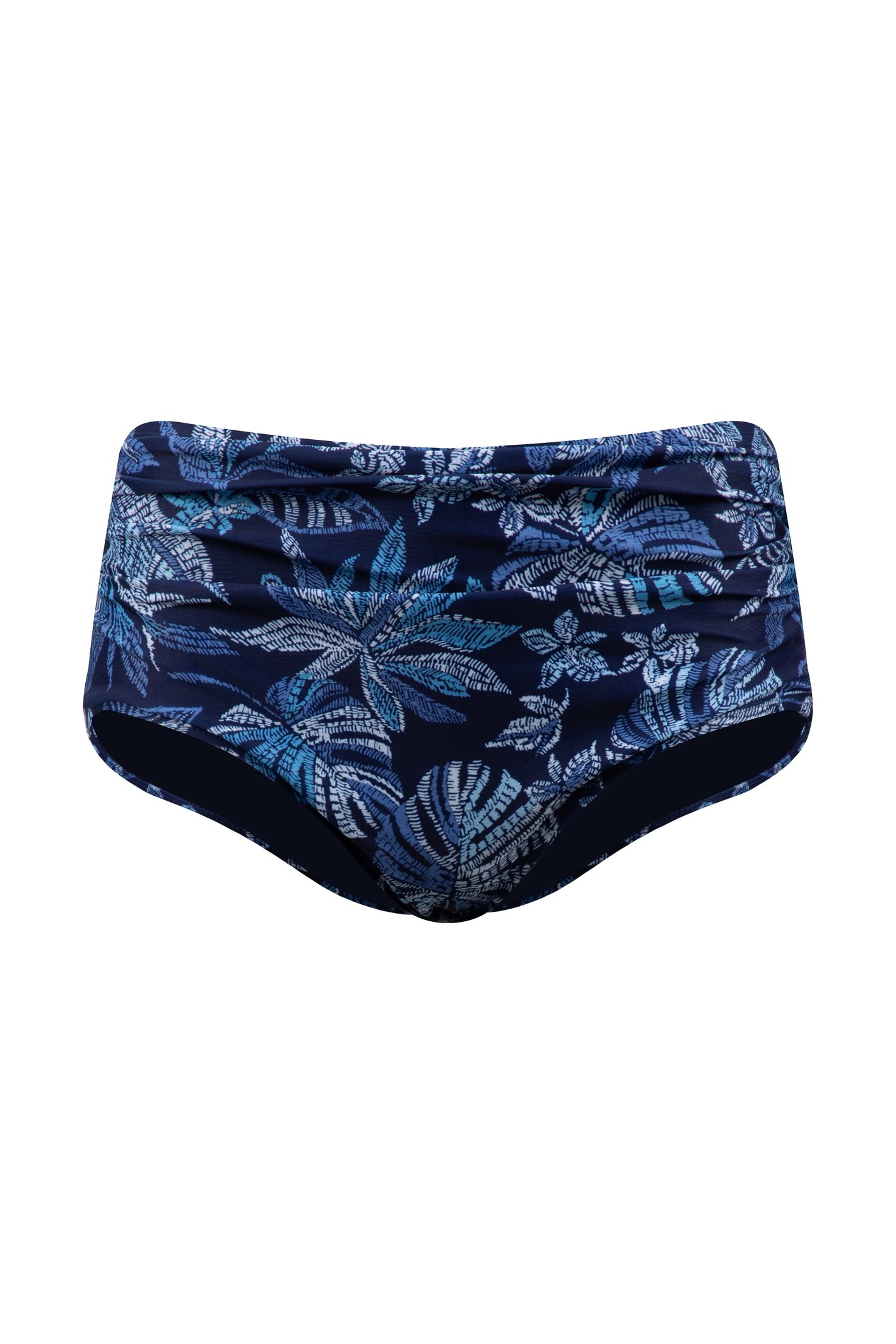 Weird Fish Hinata Printed Bikini Bottoms Blue Indigo Size 10