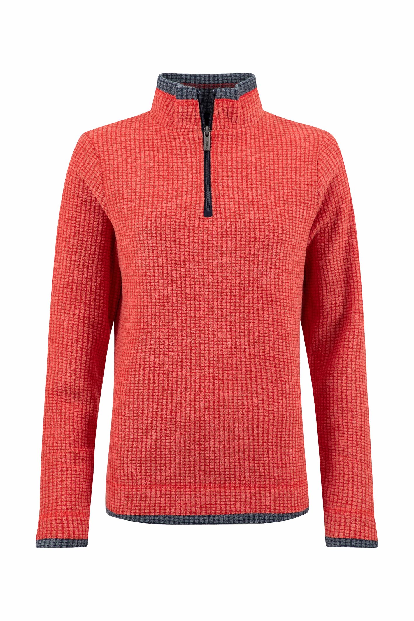 Weird Fish Beye 1/4 Zip Grid Fleece Acer Red Size 14