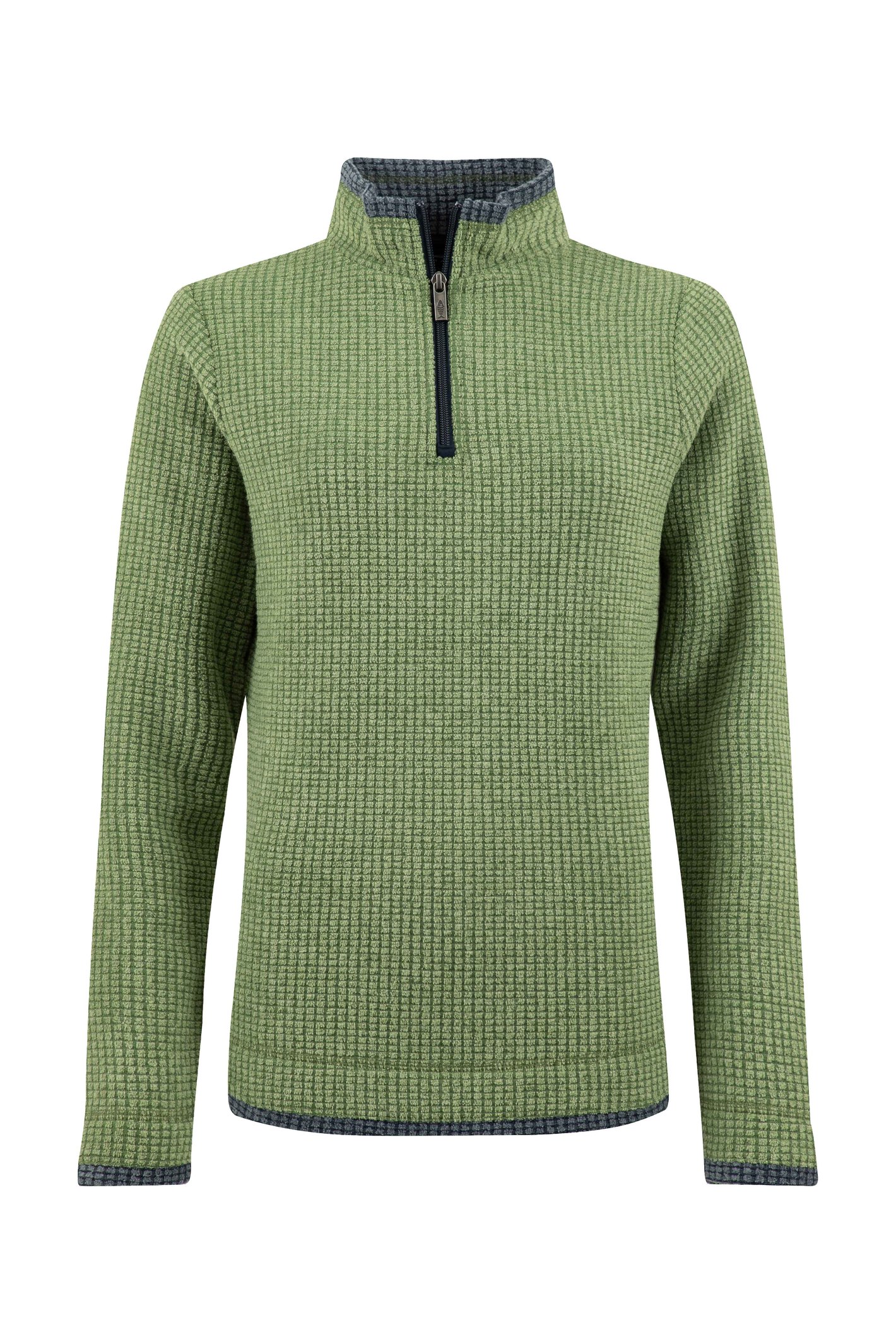 Weird Fish Beye 1/4 Zip Grid Fleece Irish Moss Size 16