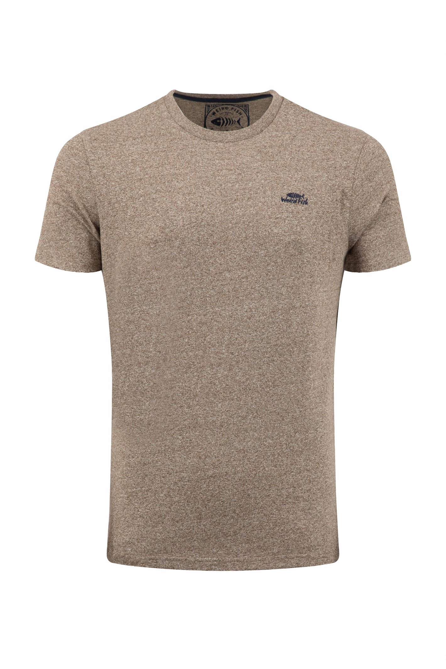Weird Fish Weird Fish Fished Branded T-Shirt Mocha