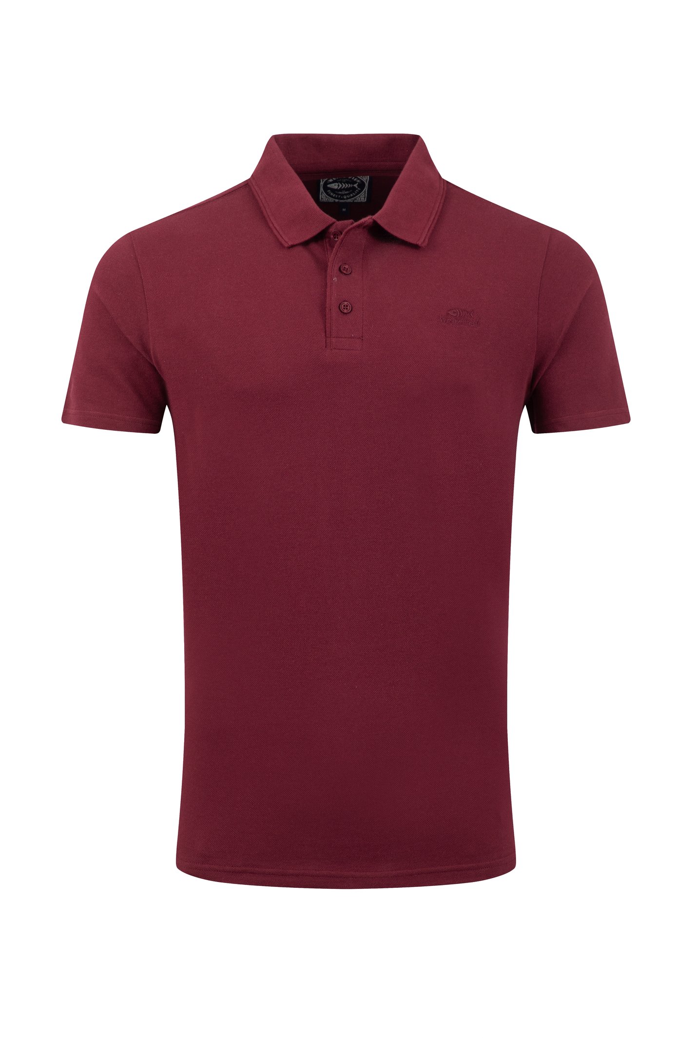 Weird Fish Giles Pique Polo Shirt Tawny Port Size 5XL