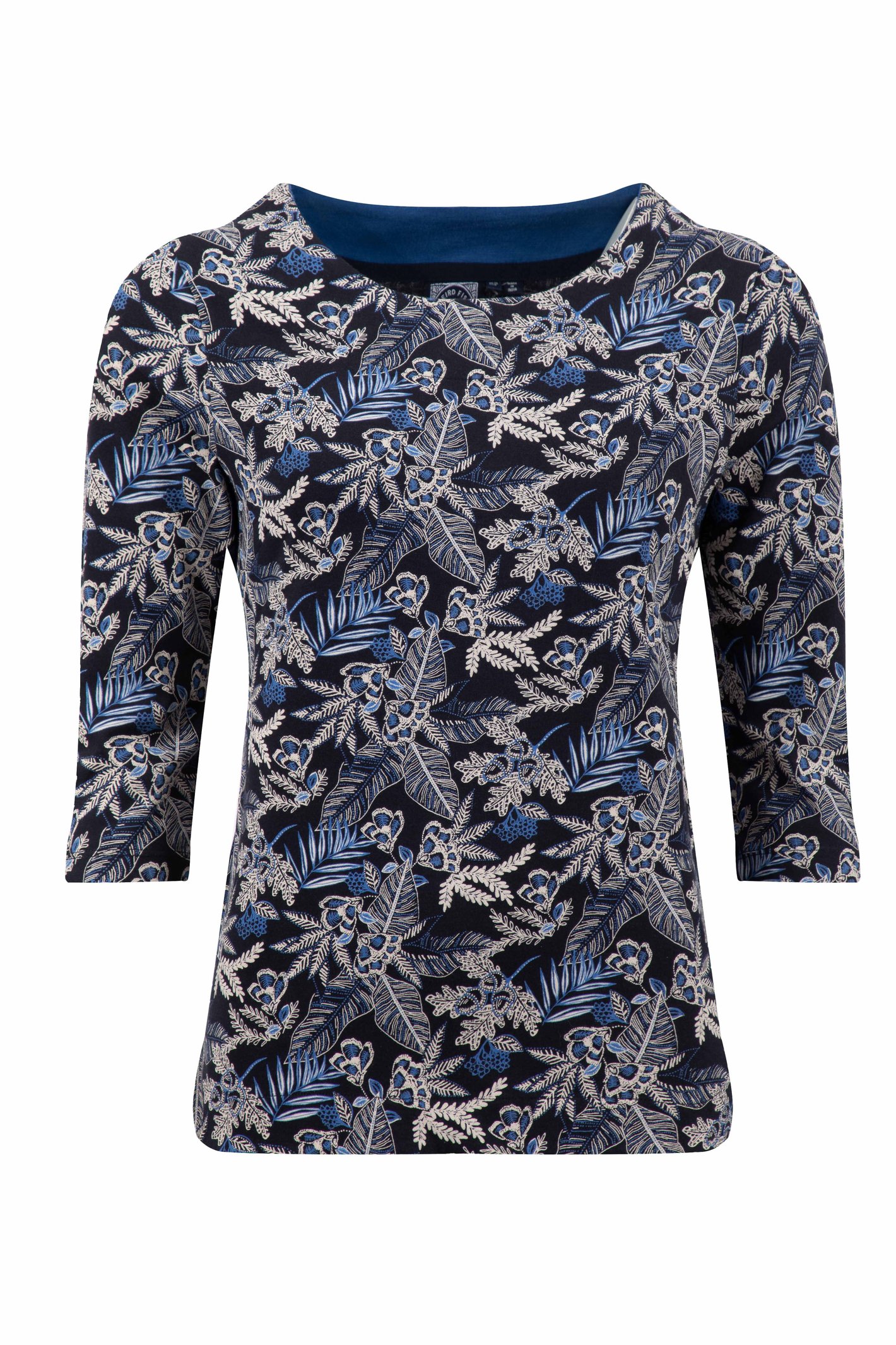 Weird Fish Weird Fish Pinto Printed Jersey T-Shirt Night Blue