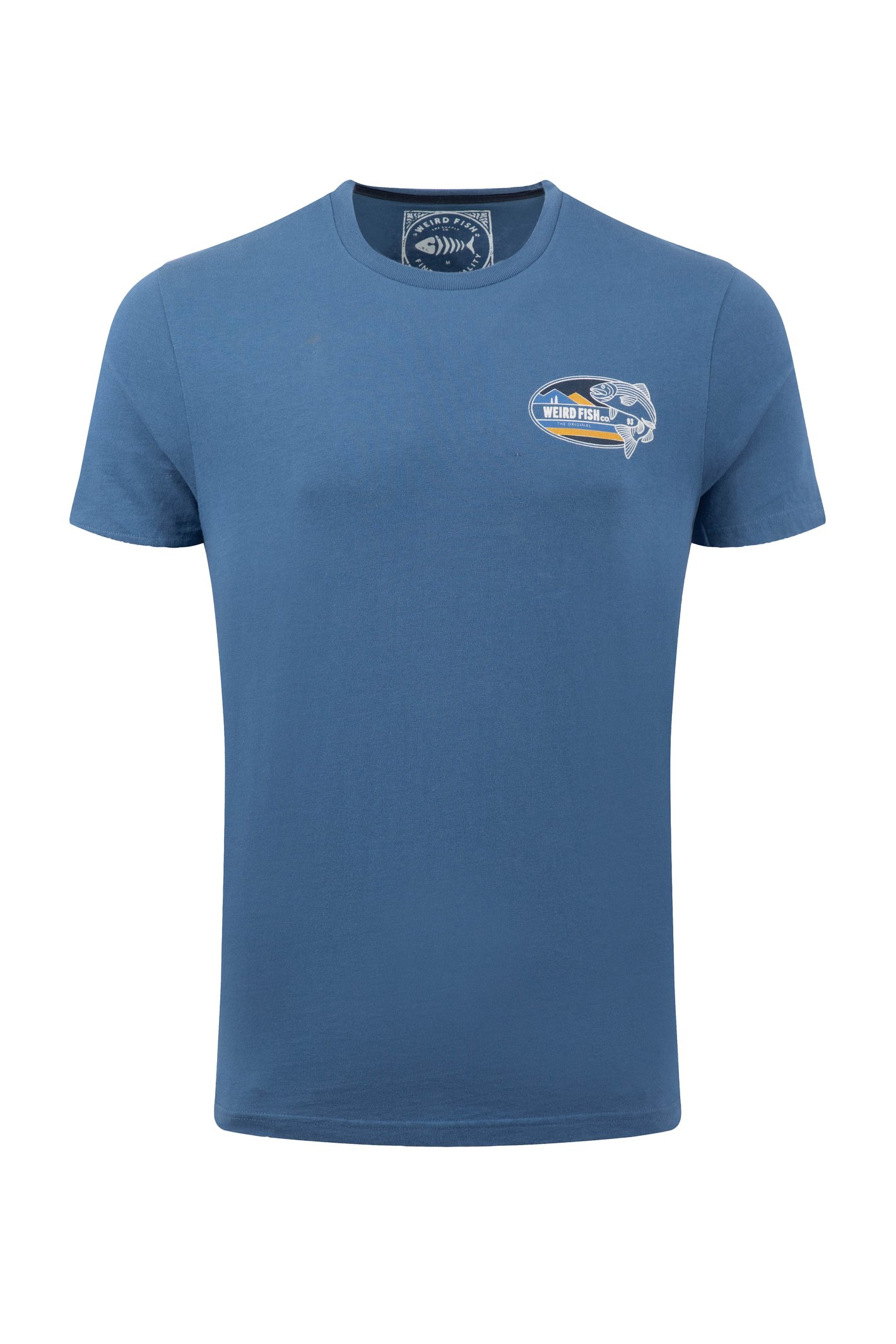 Weird Fish Coarse Fishing Back Print Graphic T-Shirt Mid Blue Size M