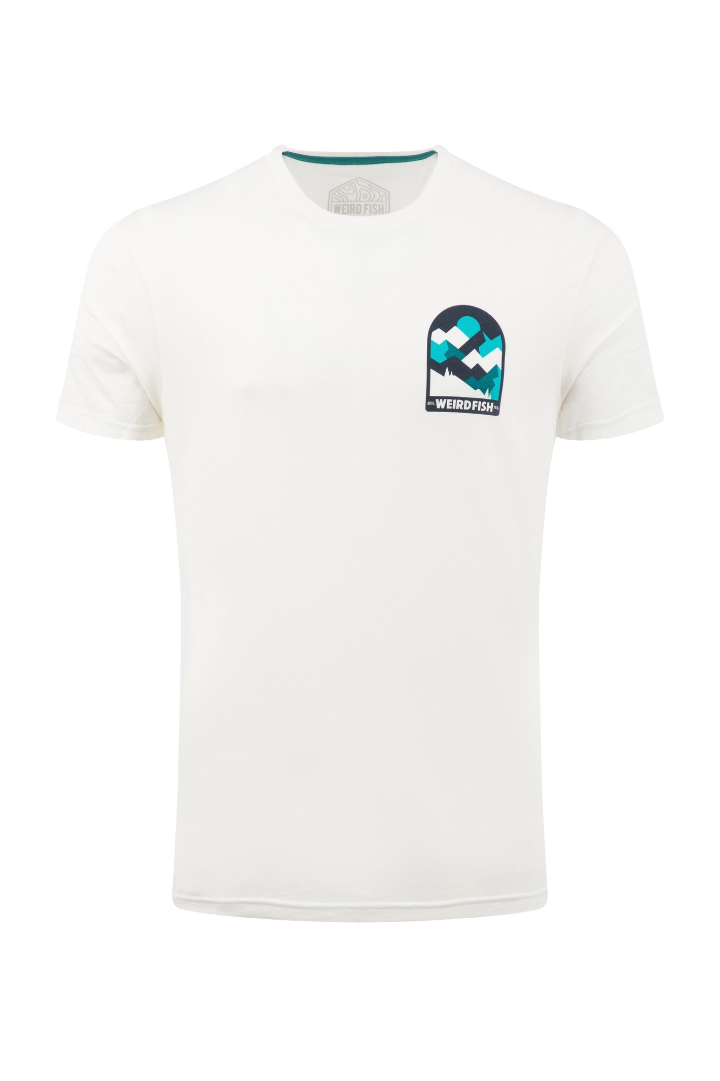 Weird Fish Weird Fish Geo Mountains Back Print Graphic T-Shirt Dusty White