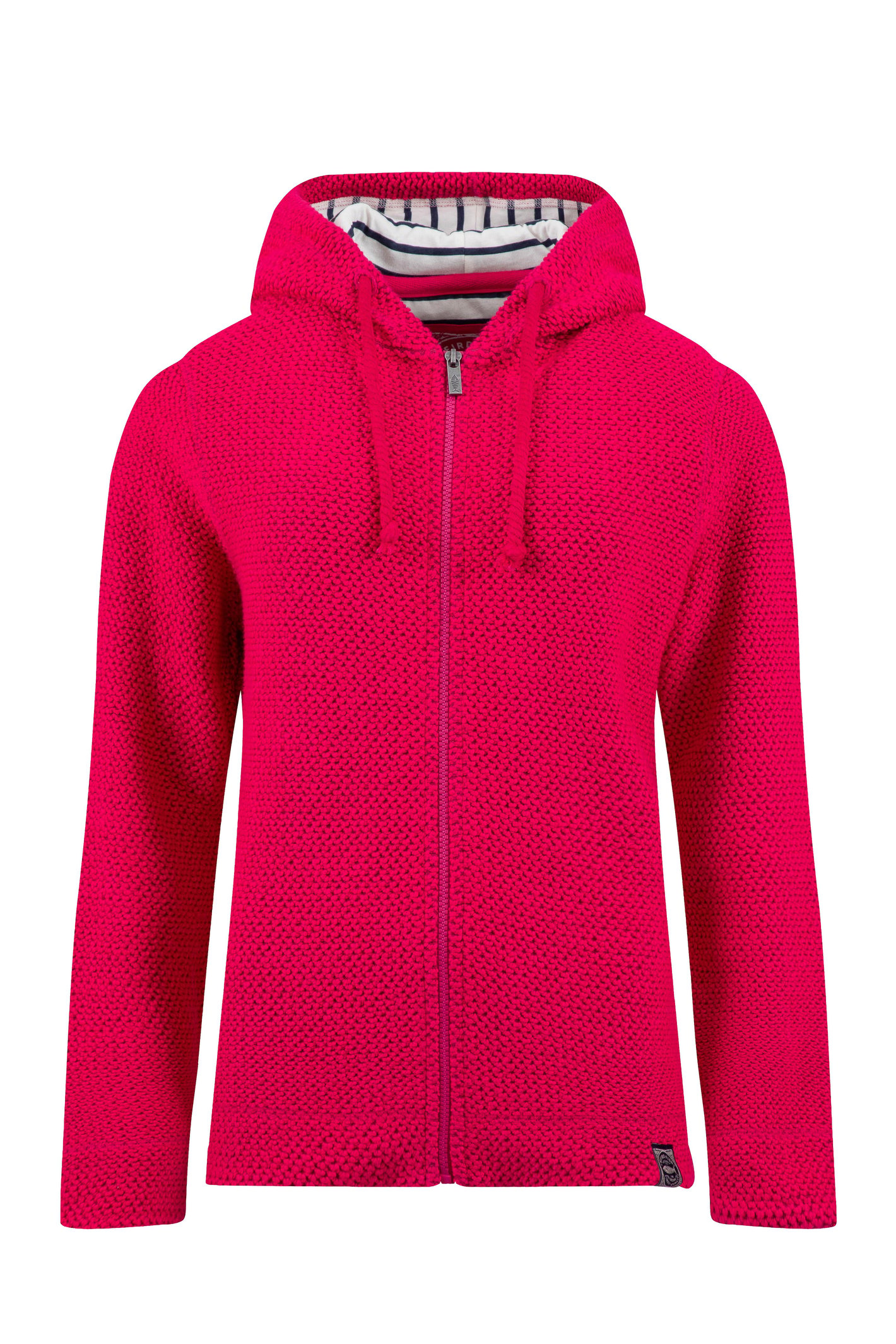 Weird Fish Chicoa Full Zip Macaroni Hoodie Foxglove Size 22
