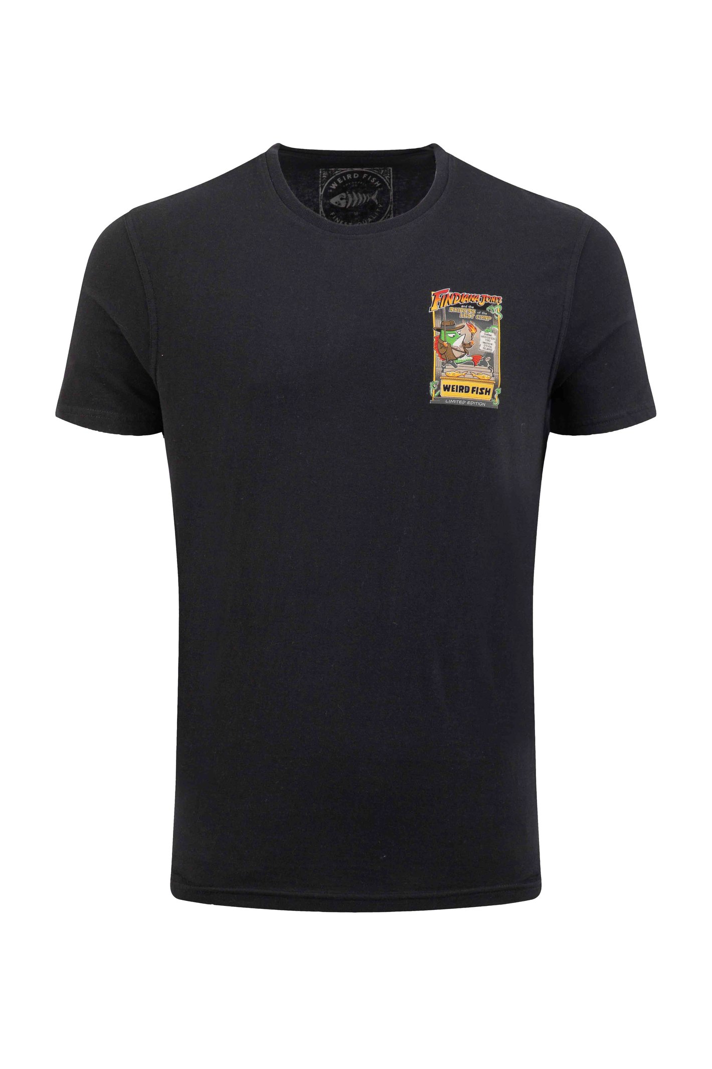 Weird Fish Findiana Jones Back Print Artist T-Shirt Black Size M