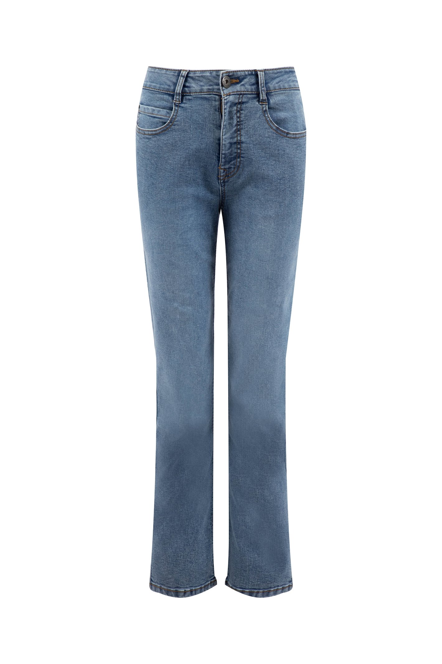 Weird Fish Weird Fish Gemma Straight Fit Jeans Mid Blue