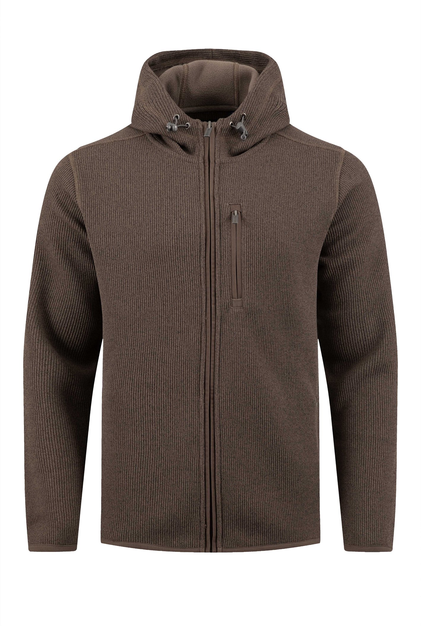 Weird Fish Lockie Full Zip Bonded Fleece Hoodie Coffee Size 4XL